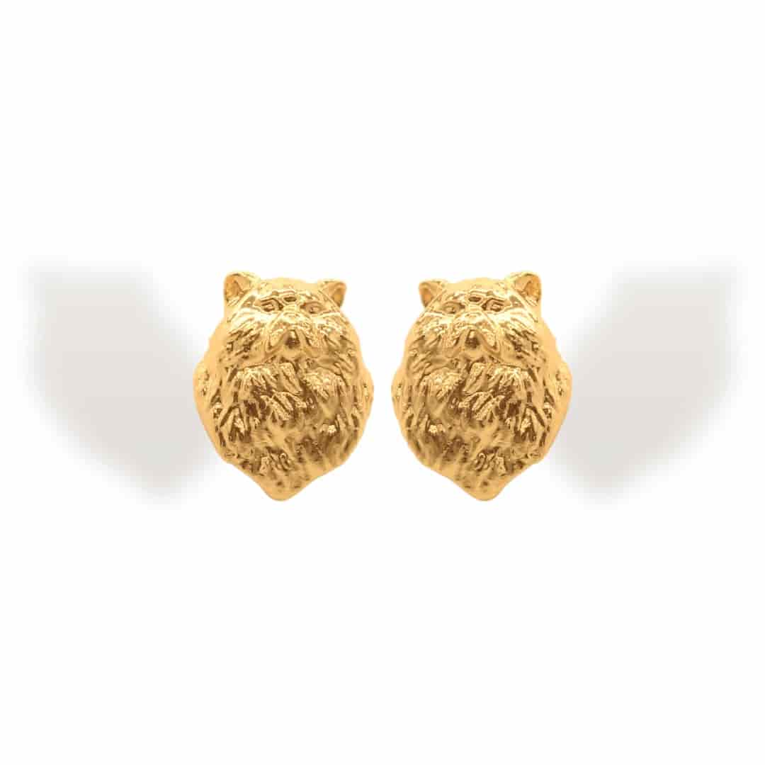 Aretes de gato peludo - miniatura 1