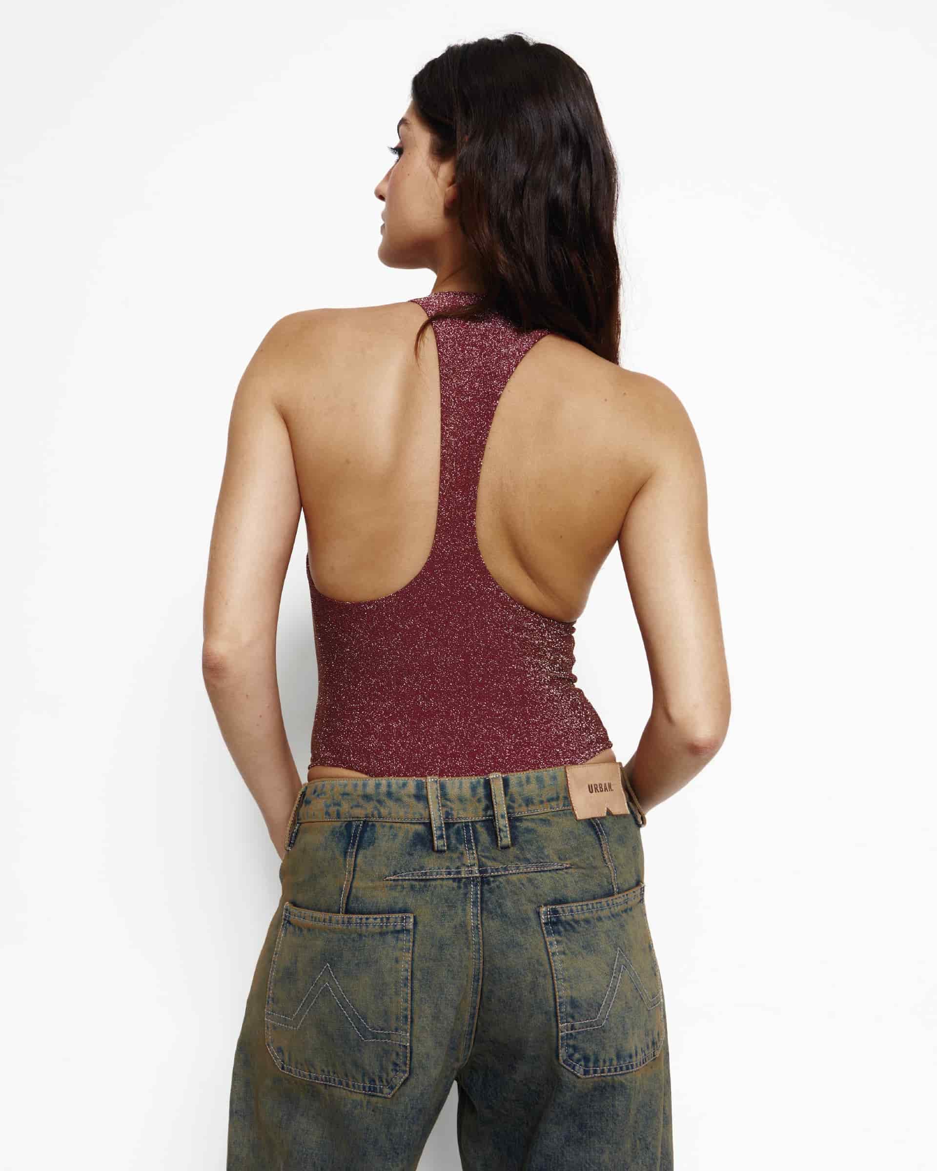 ABOUT TOMORROW WINE BODYSUIT - miniatura 2