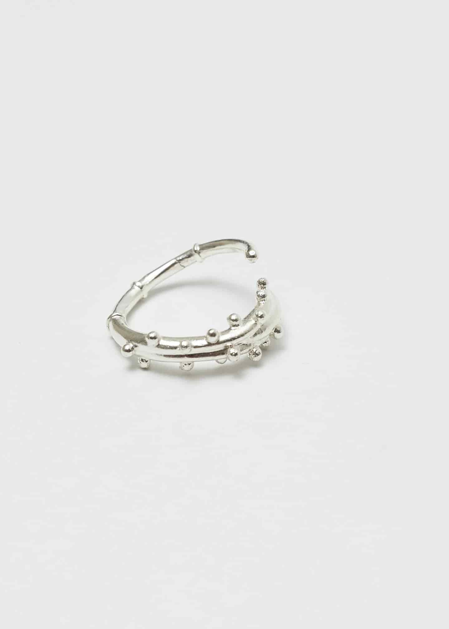 Anillo Earcuff Estambre Plata - miniatura 3