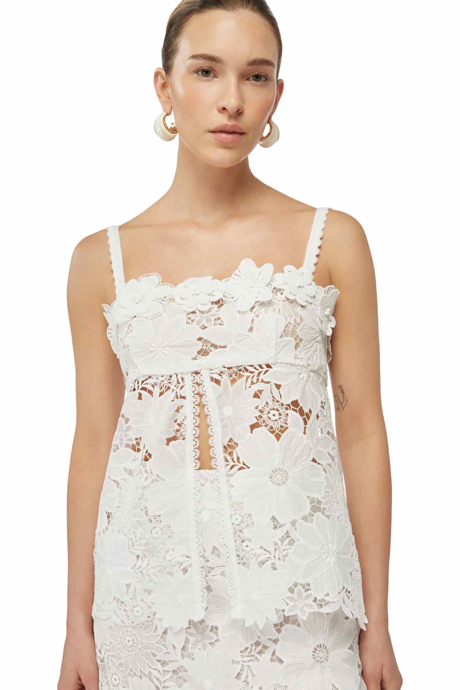 MAGNOLIA MINI SKIRT WHITE - miniatura 4