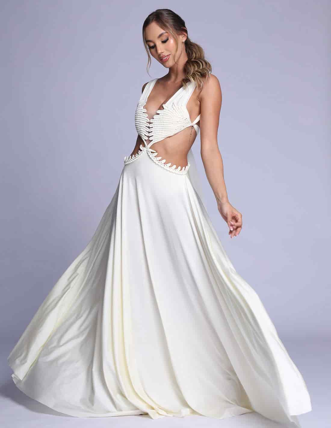 Vestido Wings Marfil - miniatura 1