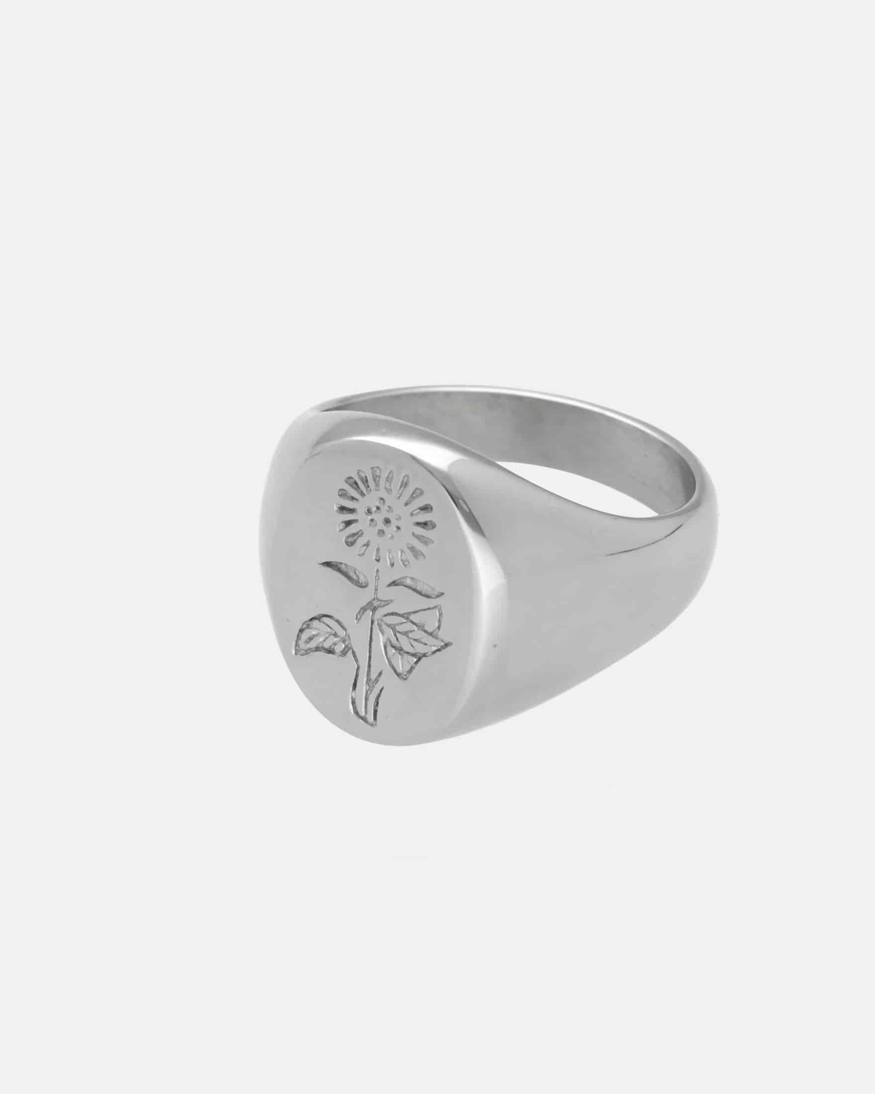 Anillo Fiore Plateado - miniatura 4