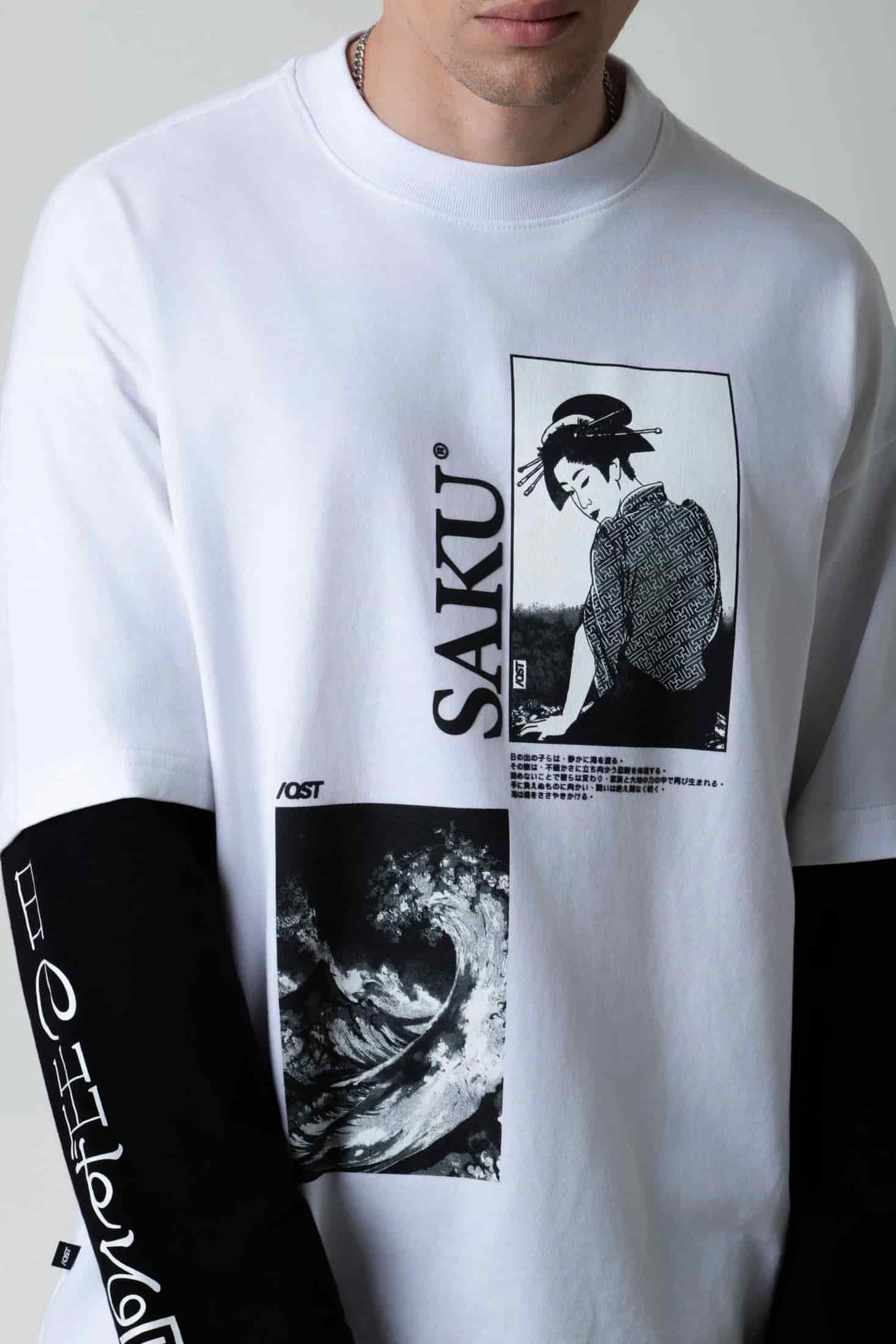 CAMISETA MANGA LARGA COLOR BLANCO BLANCO - miniatura 5