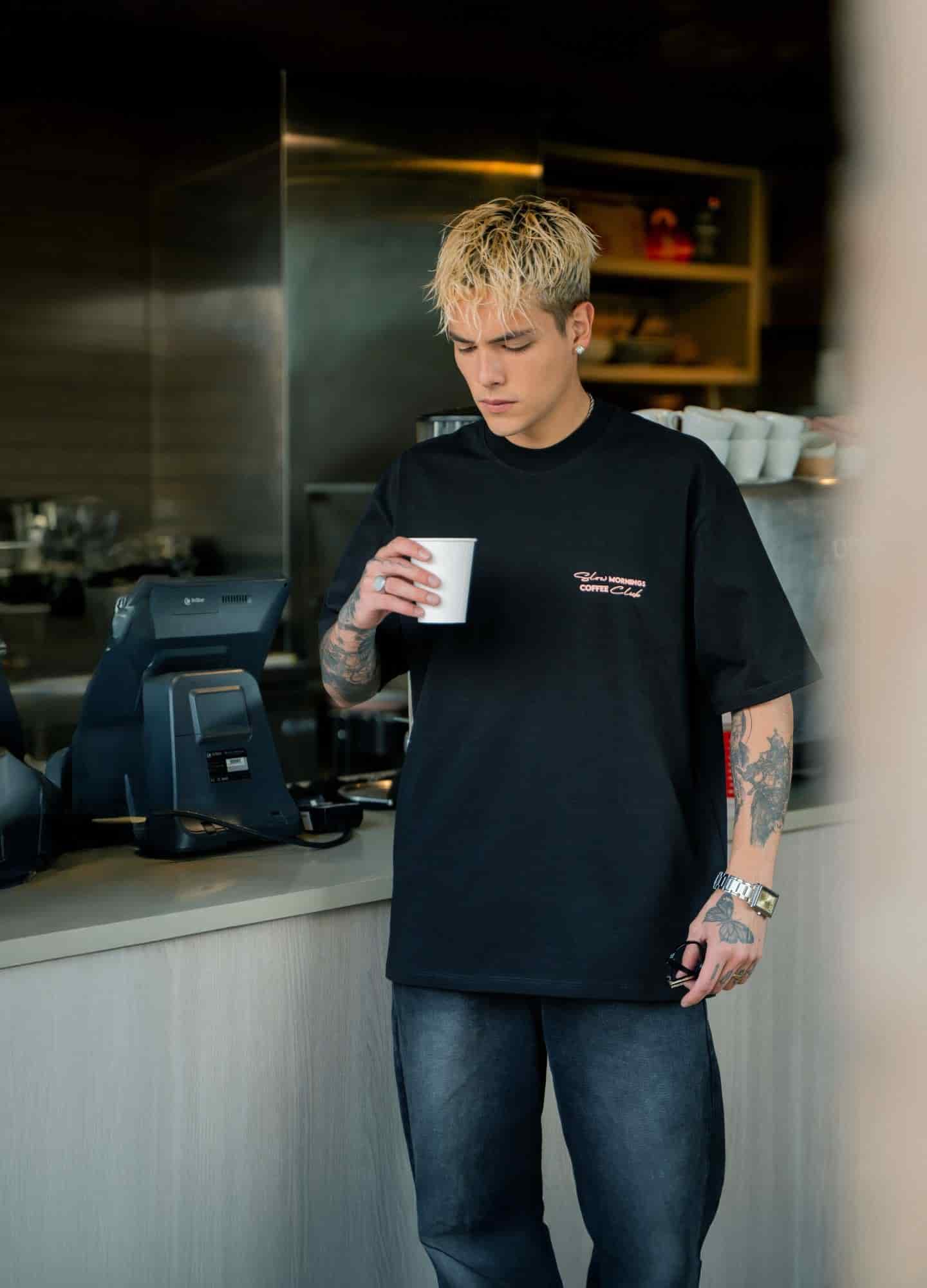 Coffee Club Oversized - Negro - miniatura 4
