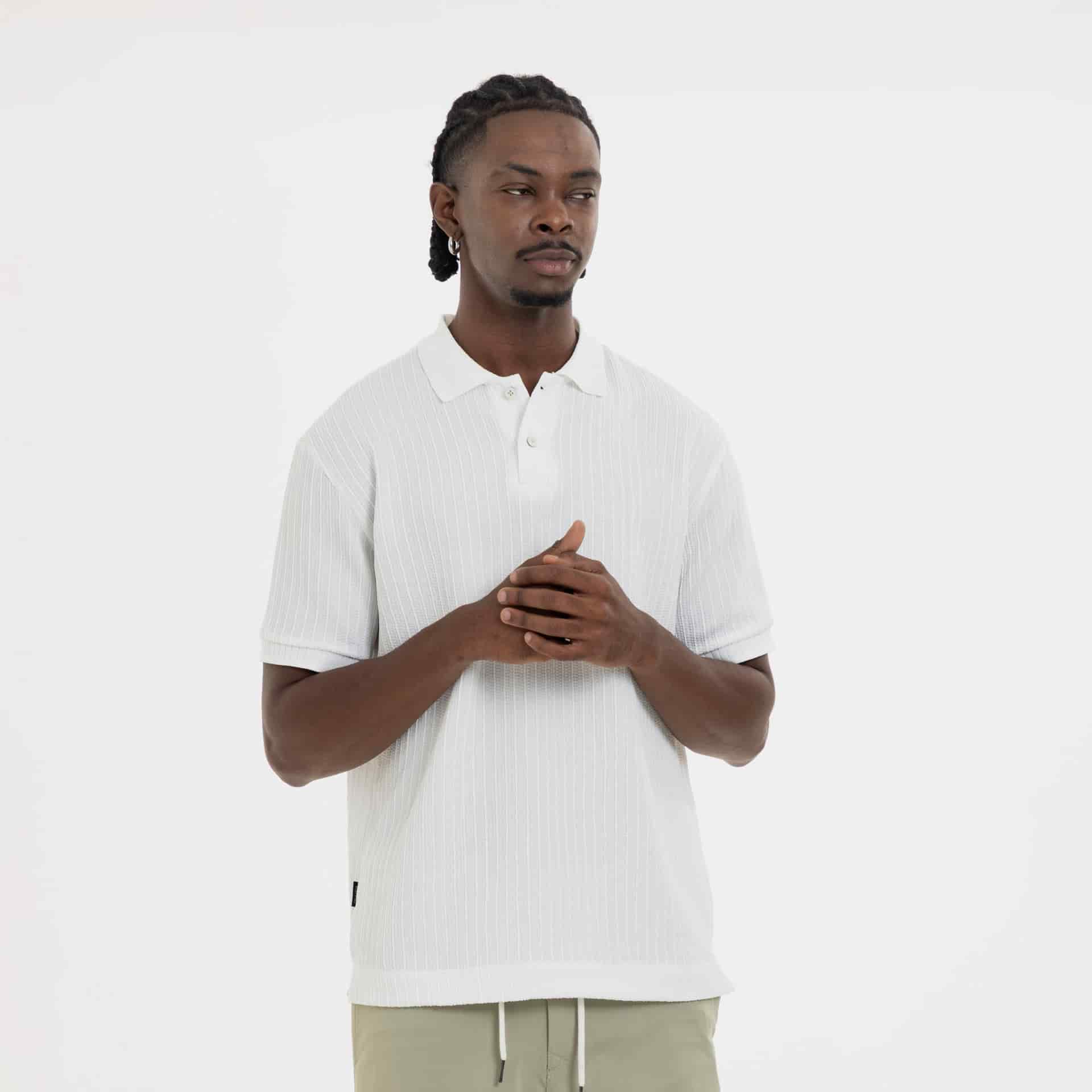 Refined Polo Knit Ivory - miniatura 3