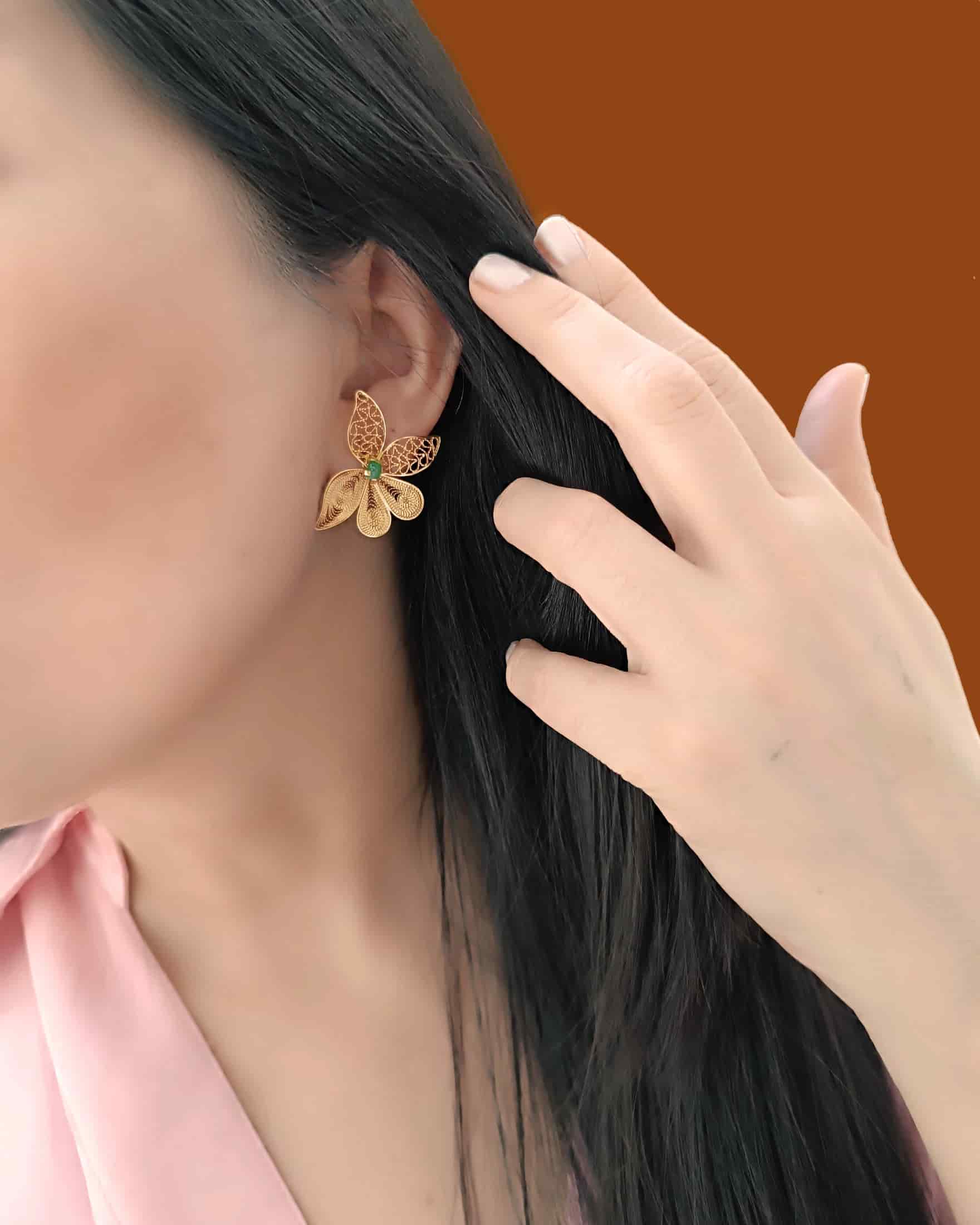 Aretes filigrana topo Imperial - miniatura 2