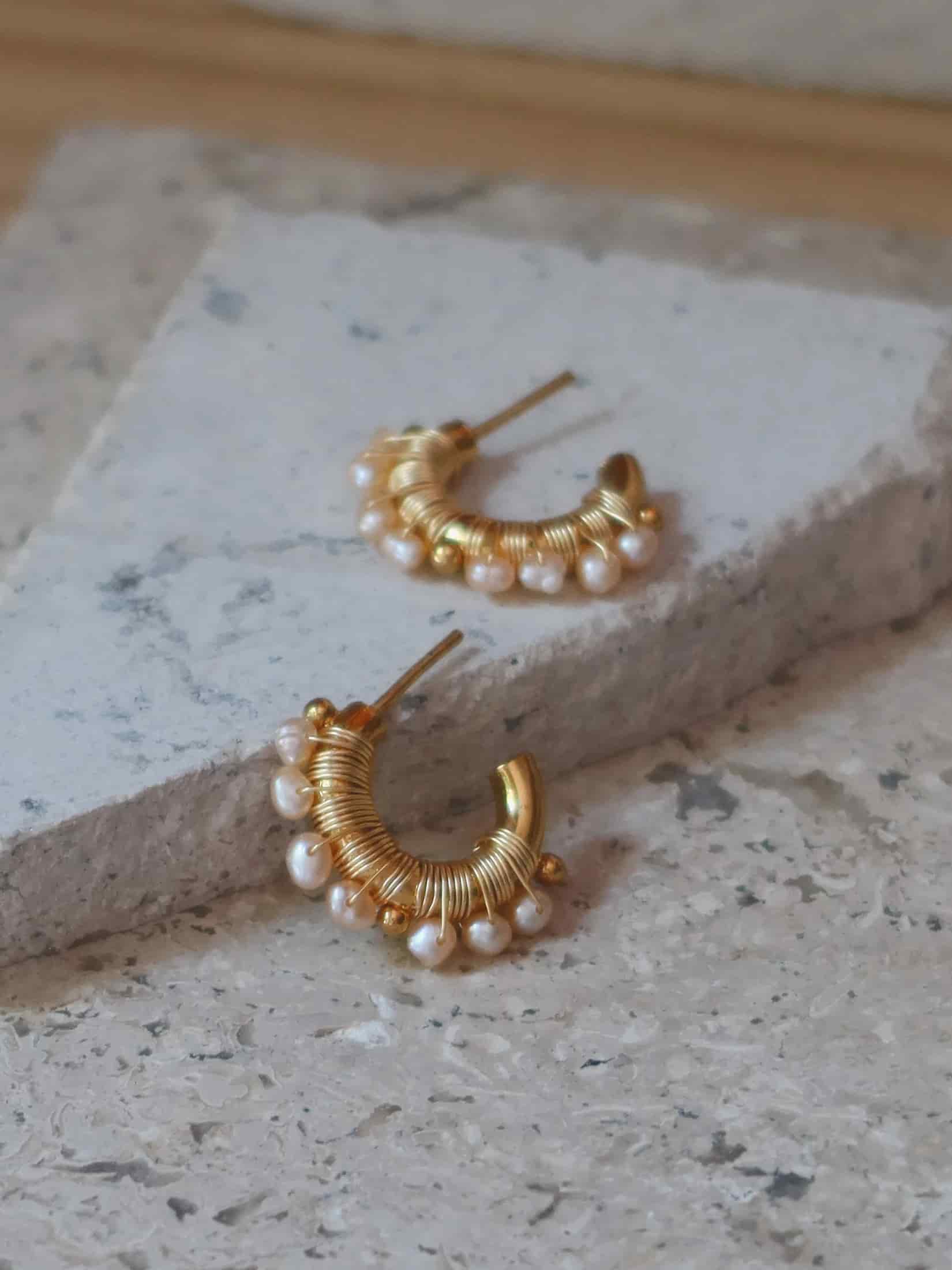 Faro Small Pearl Hoops - miniatura 2
