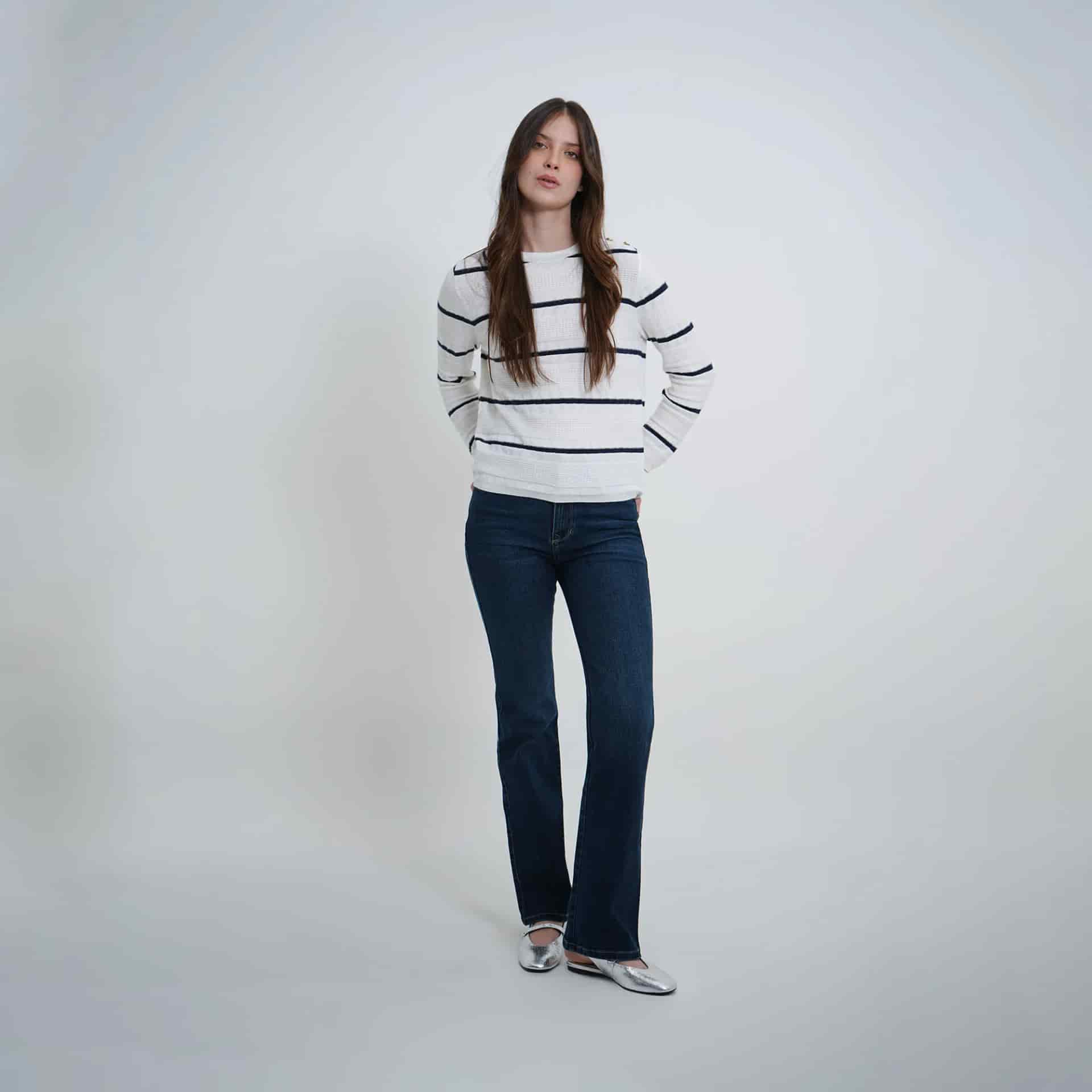 Sweater Cuello Redondo Manga Larga - miniatura 4
