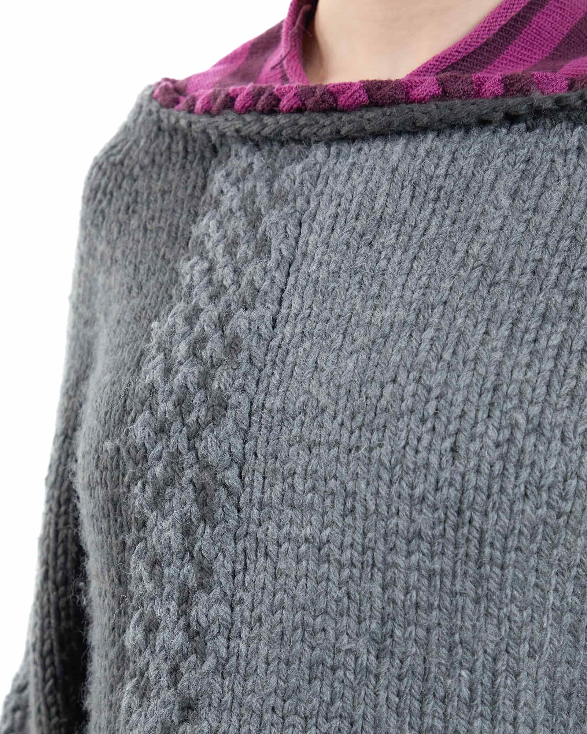 Grey-purple sweater - miniatura 4