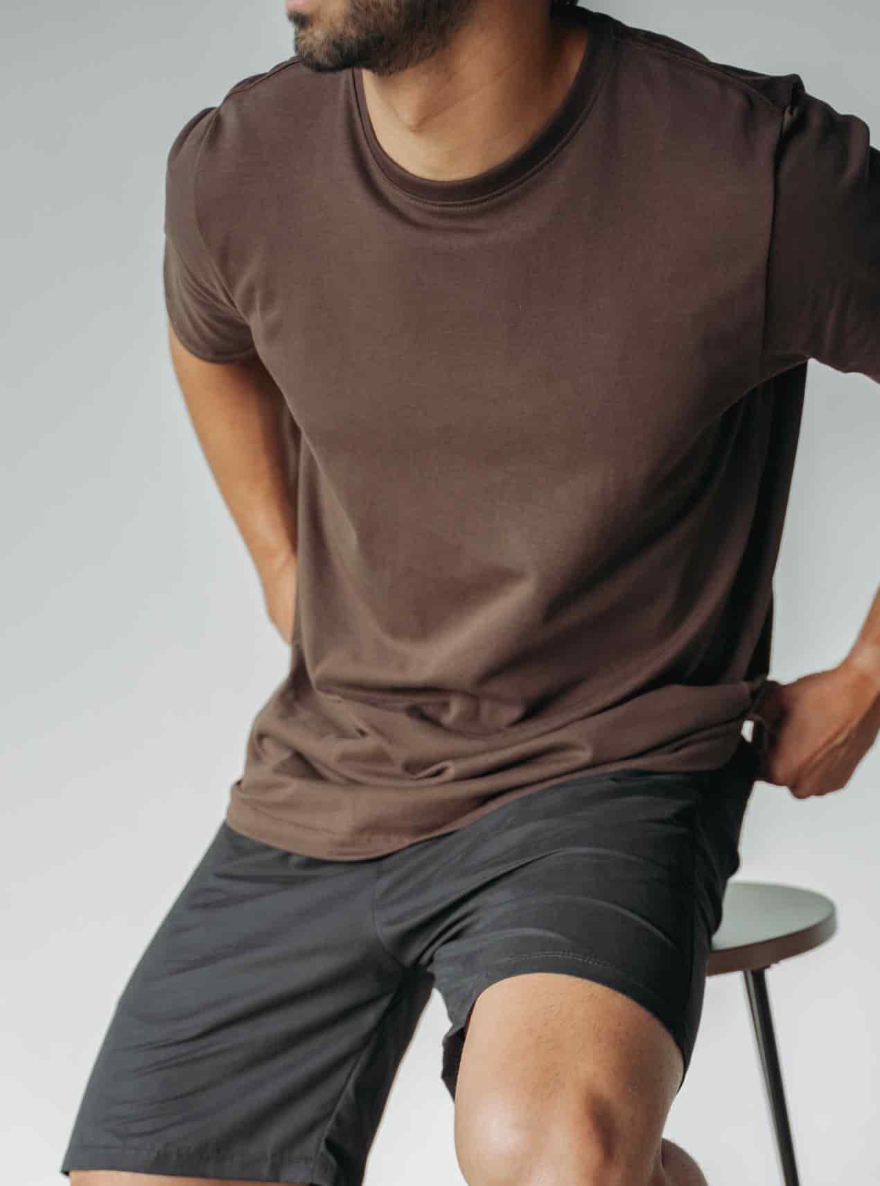 Camiseta Hombre Regular Fit - Brown - miniatura 2