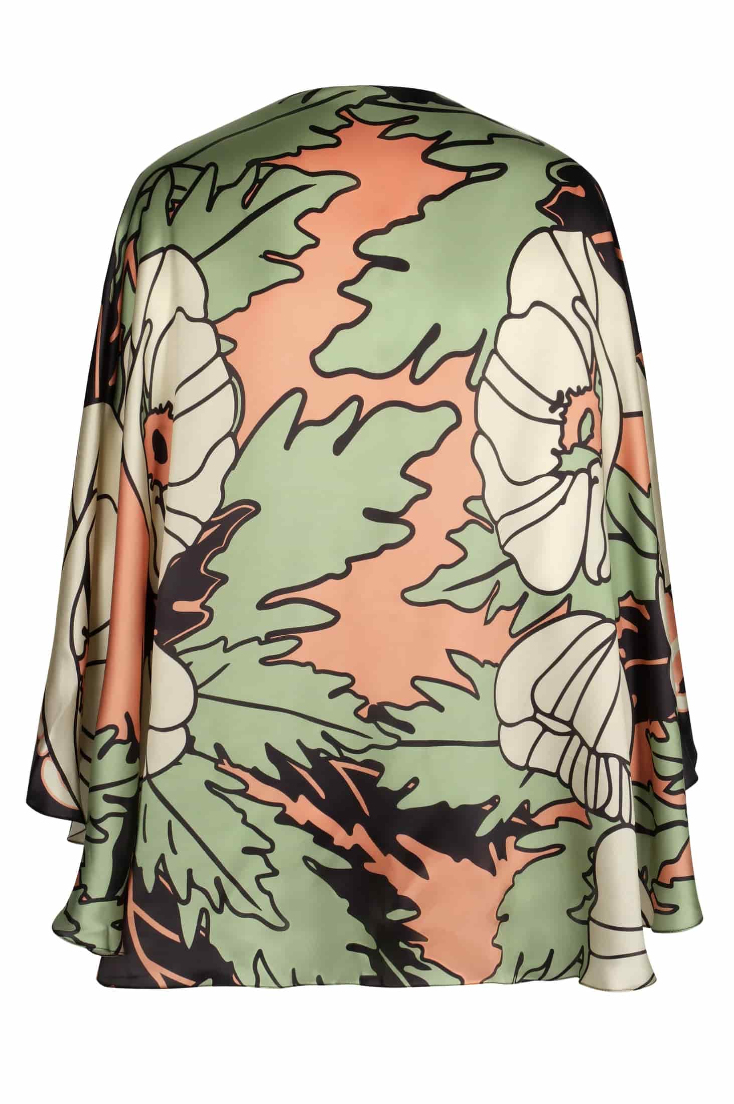 Costa Nova Satin Silk Cape / Sage Gladiolos - miniatura 3
