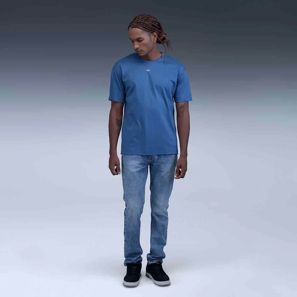Camiseta Regular Azul - miniatura 4