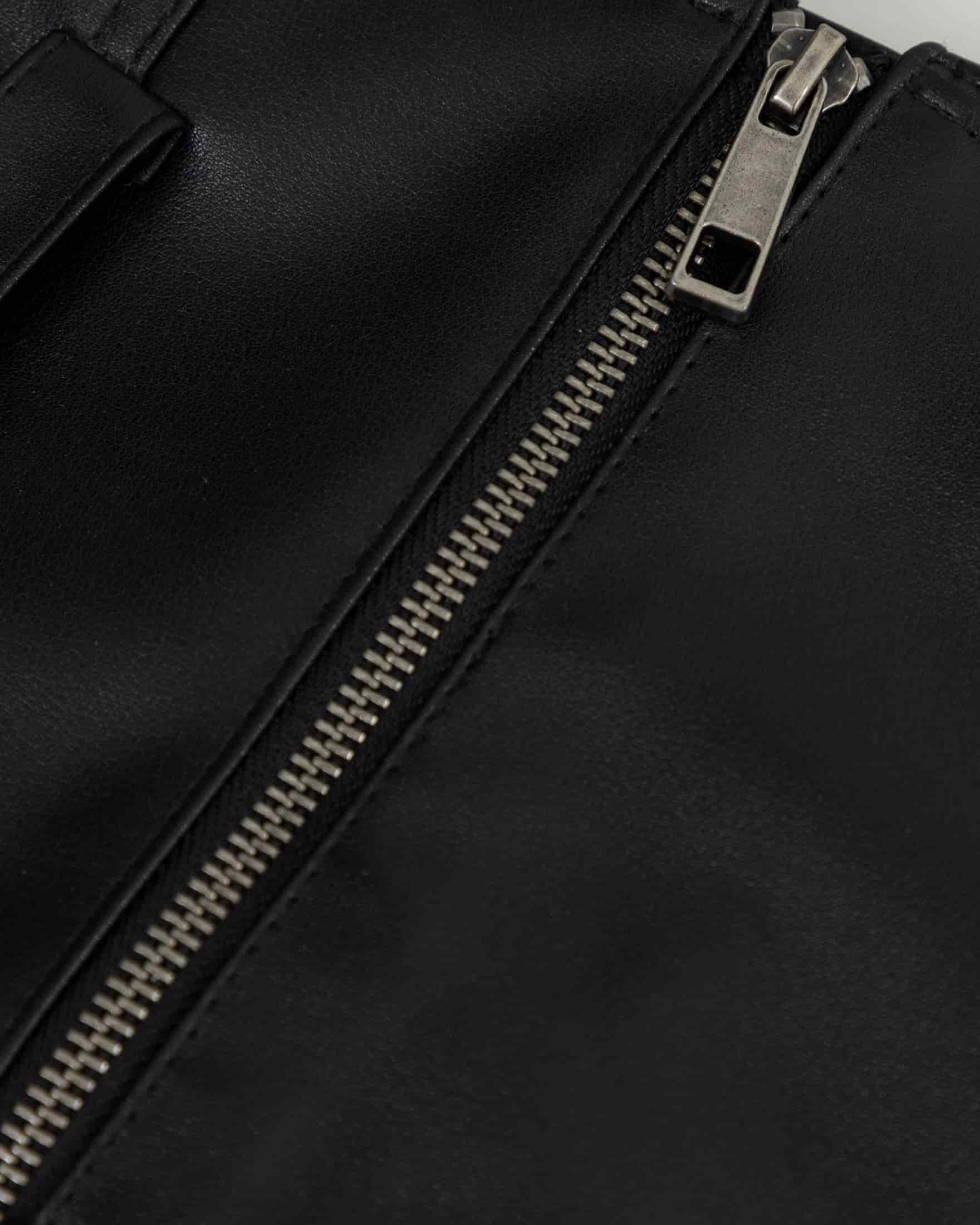 Basics Undergold Studio Pleather Mini Skirt Black - miniatura 4