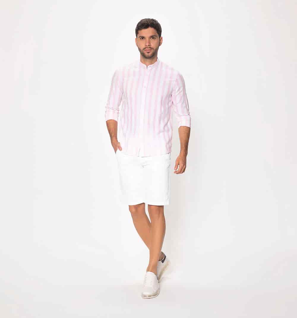 Camisa cuello nerú manga larga para homb - miniatura 6