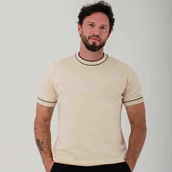 T-SHIRT MODA TEJIDO HOMBRE - miniatura 2