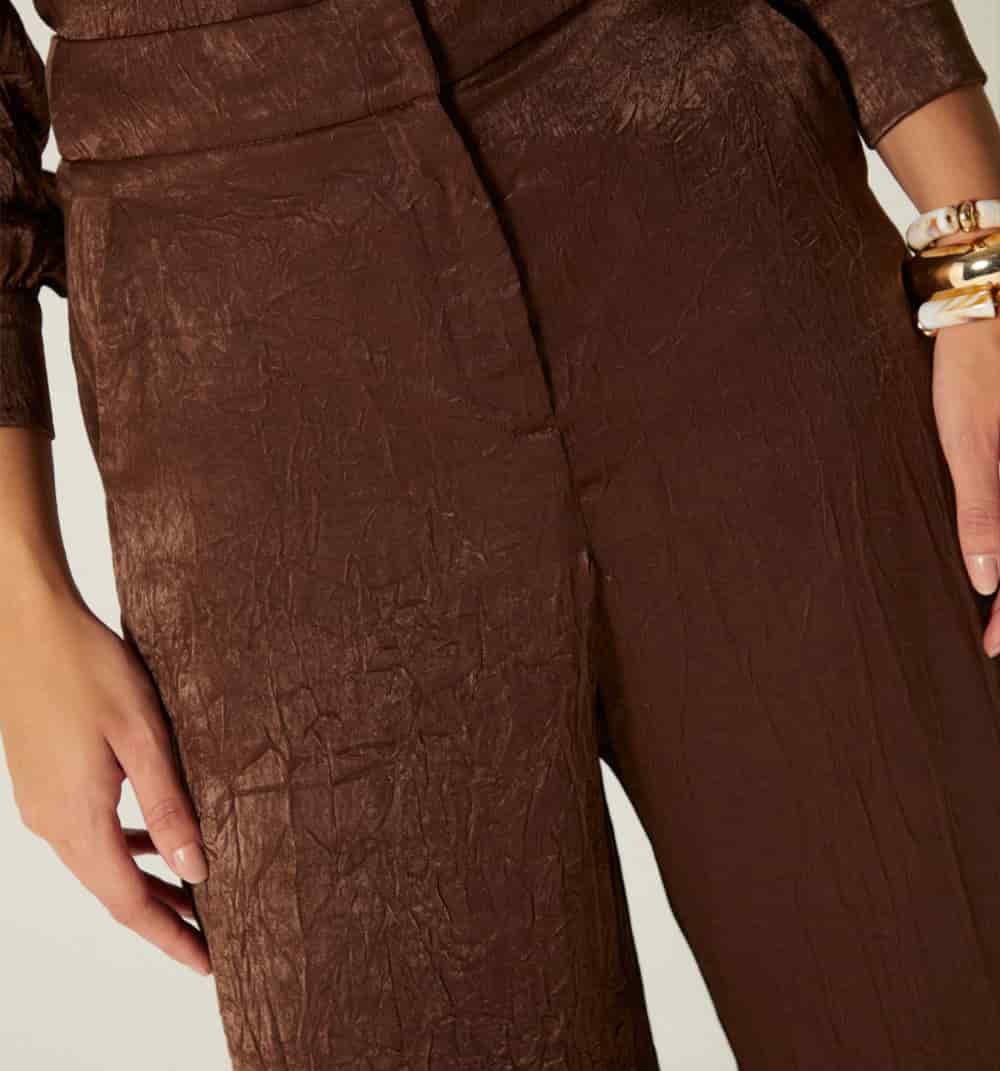 Pantalon palazzo tiro alto - miniatura 4
