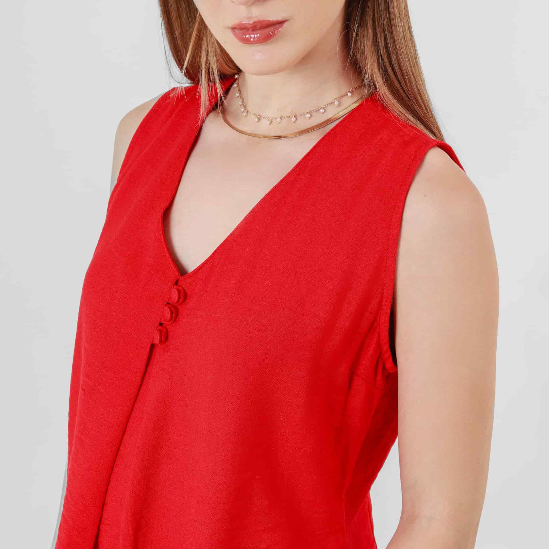 Blusa Cuello V Manga Sisa - miniatura 4