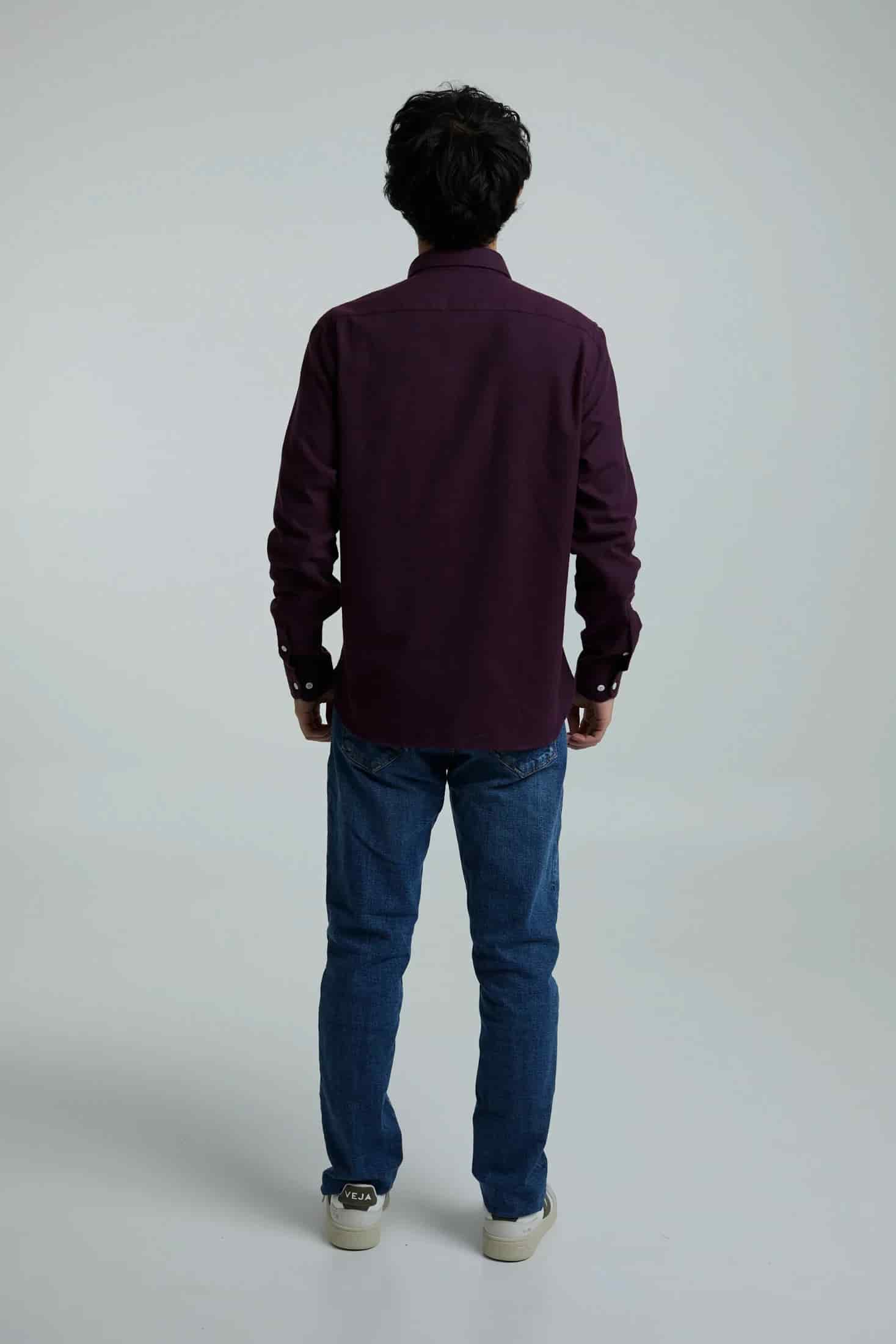 Camisa twill vinotinto - miniatura 15