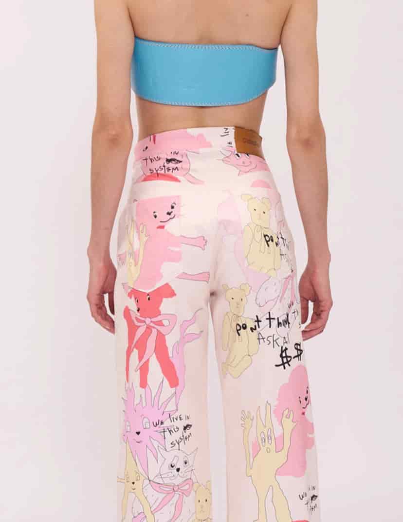 BEIGE CARTOON PANT - miniatura 3