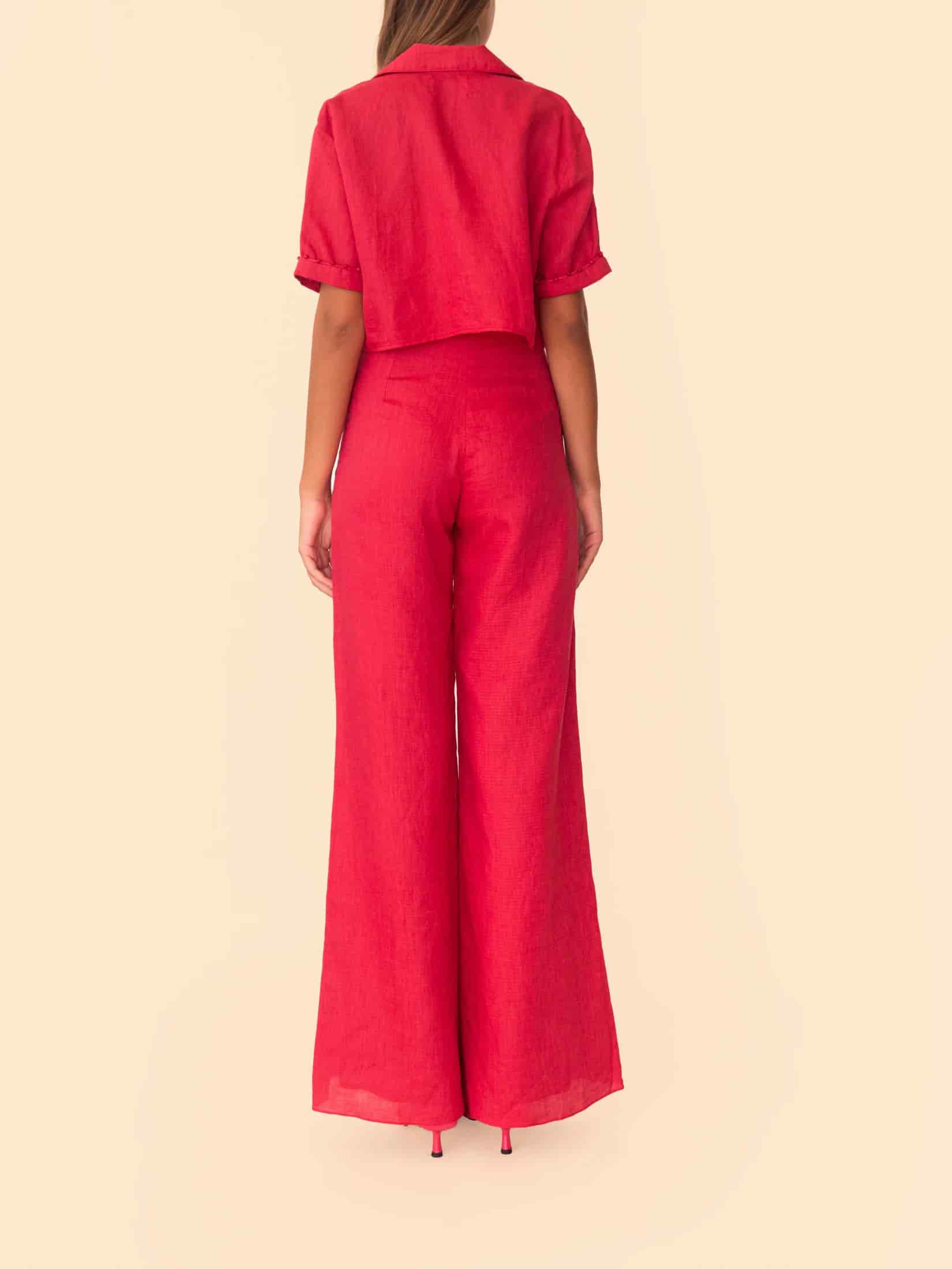 VERA PANT CHERRY RED - miniatura 7