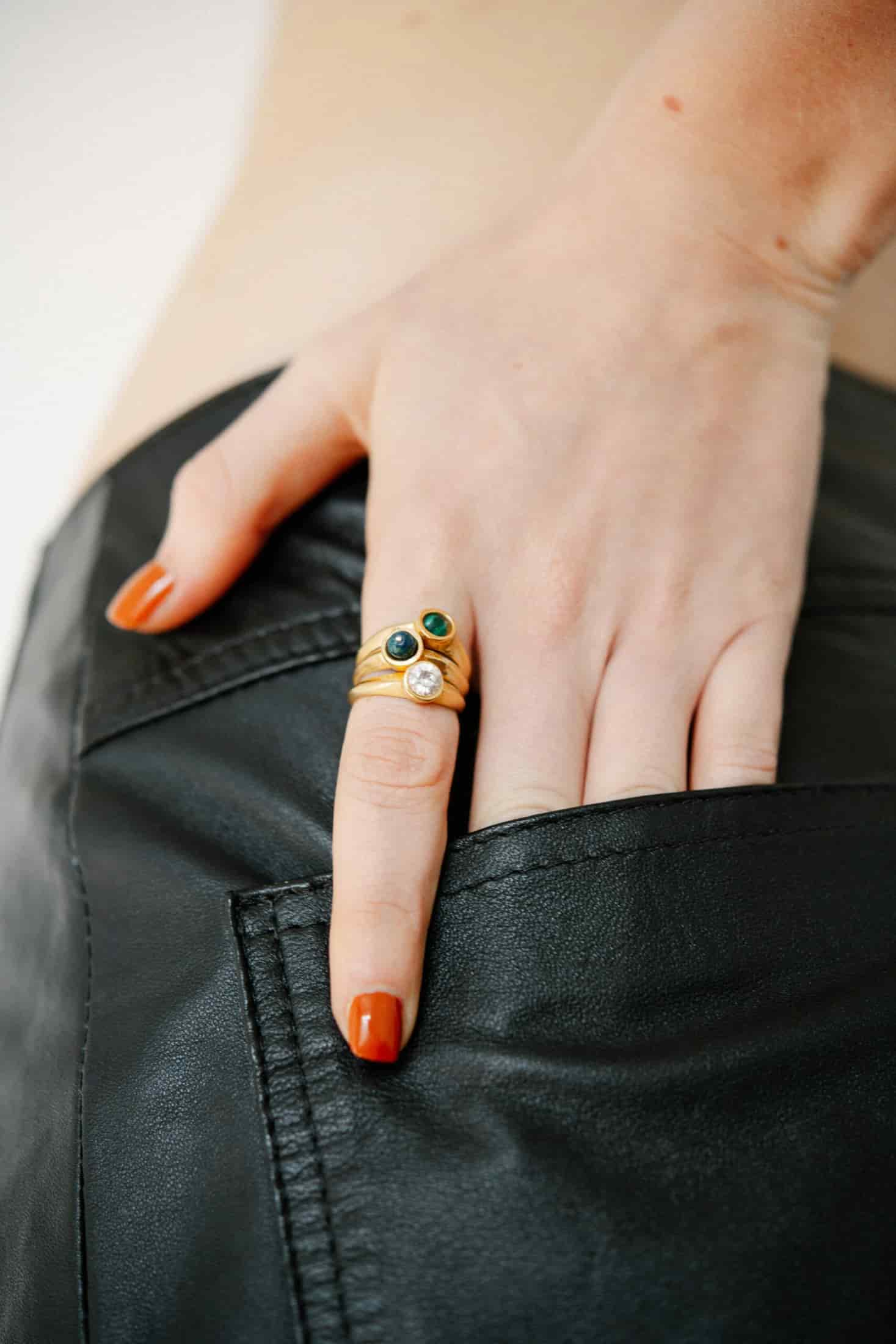 Anya Ear Cuff Ring Gold - miniatura 3