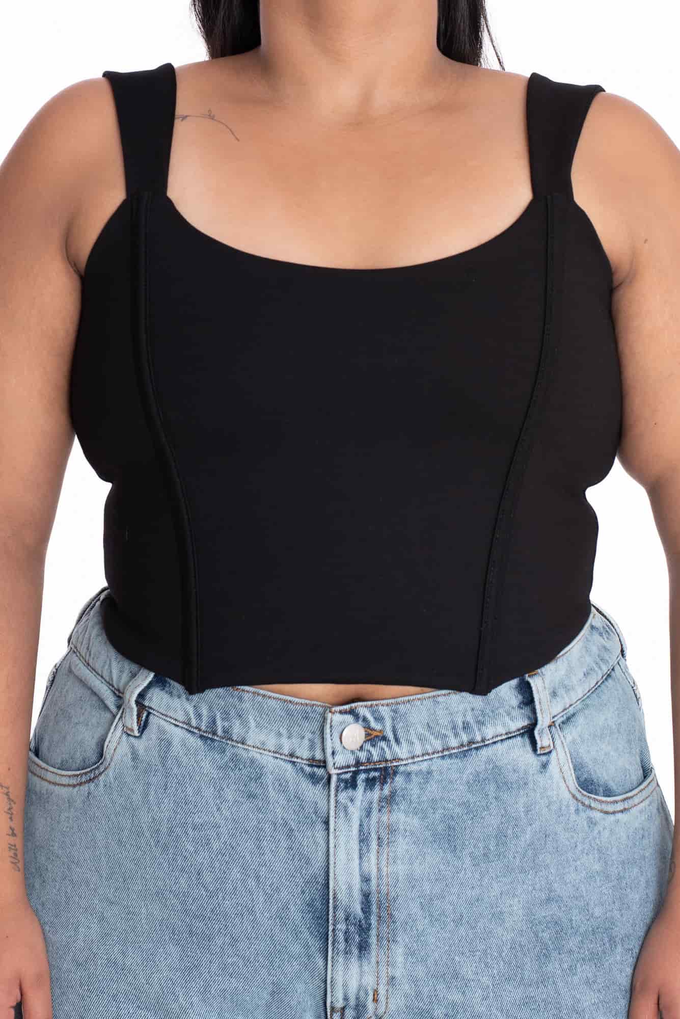 Crop Top Simona Negro - miniatura 14