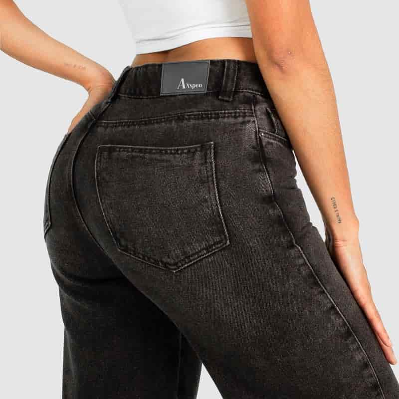 Jean Axspen Wide leg AX-2601 Gris - miniatura 3