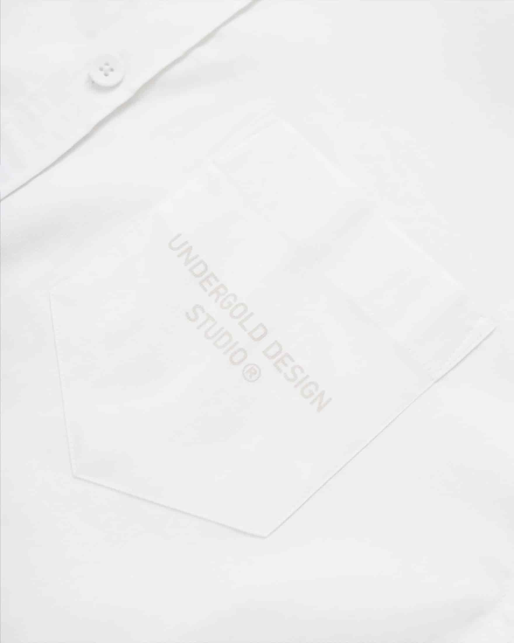 Basics Undergold Design Studio Long Sleeve Boxy Shirt Bone - miniatura 7