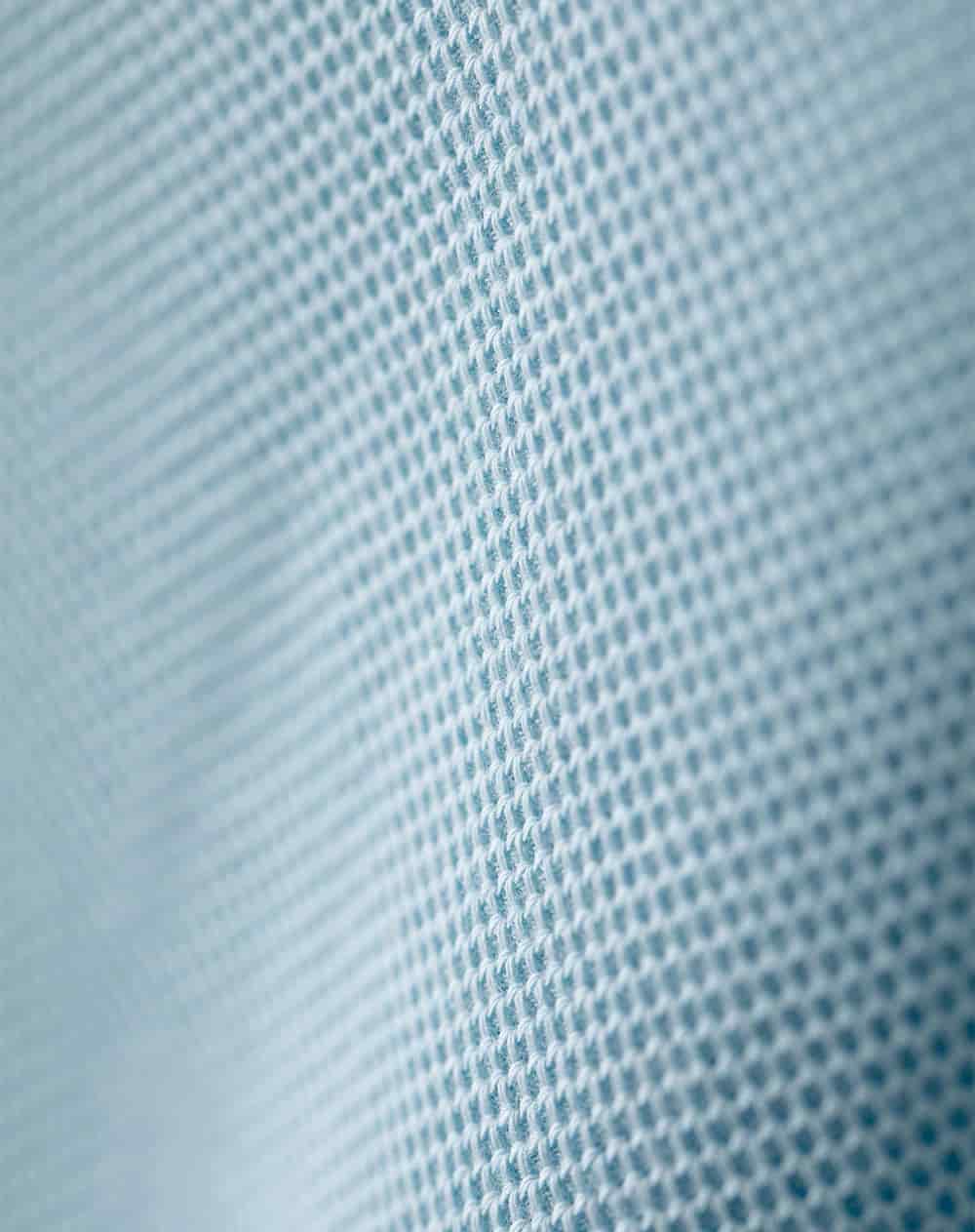Polo regular tejido de punto algodón azul hombre - miniatura 6