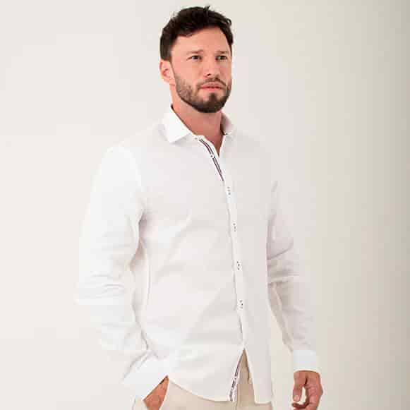 CAMISA ML 100% ALGODON HOMBRE - miniatura 8