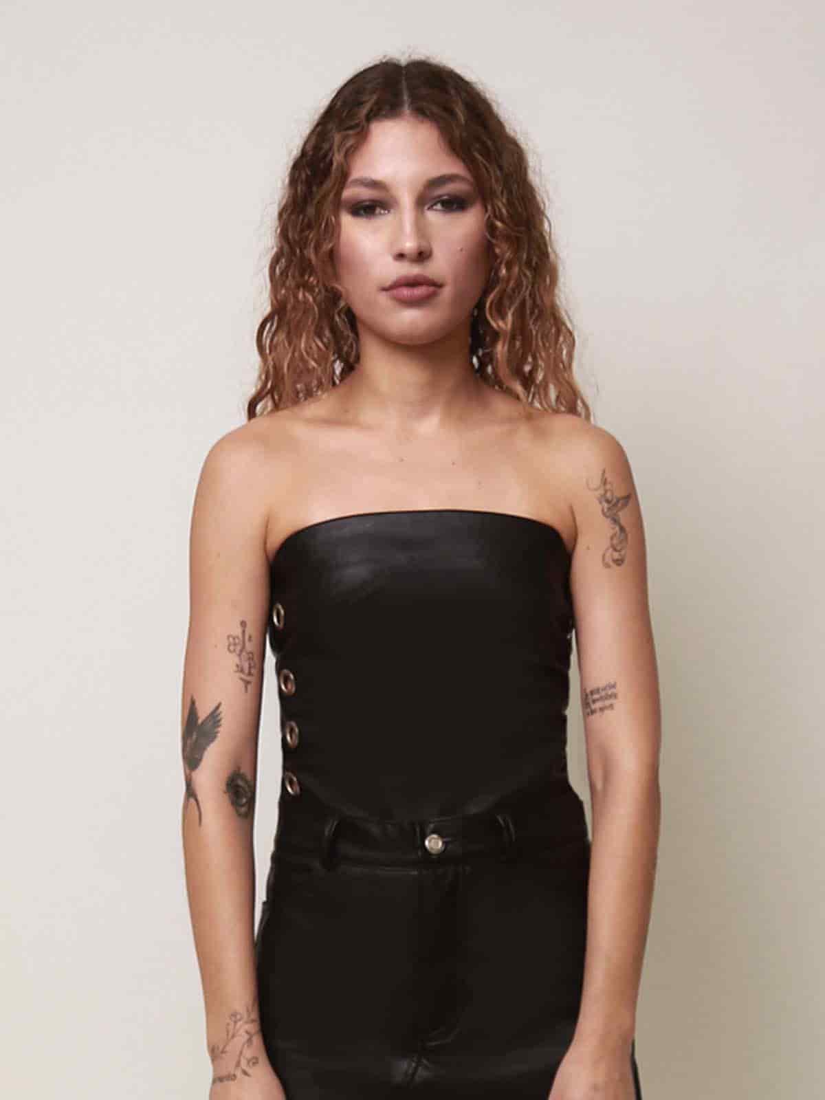 War Dance Strapless Top in Punk Rock - miniatura 3