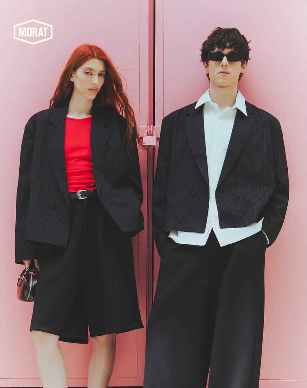 Blazer cropped negro unisex GEF | MORAT - miniatura 1