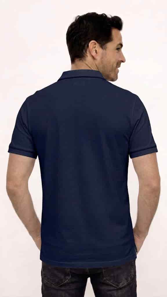 POLO MANGA CORTA AZUL PARA HOMBRE - miniatura 2