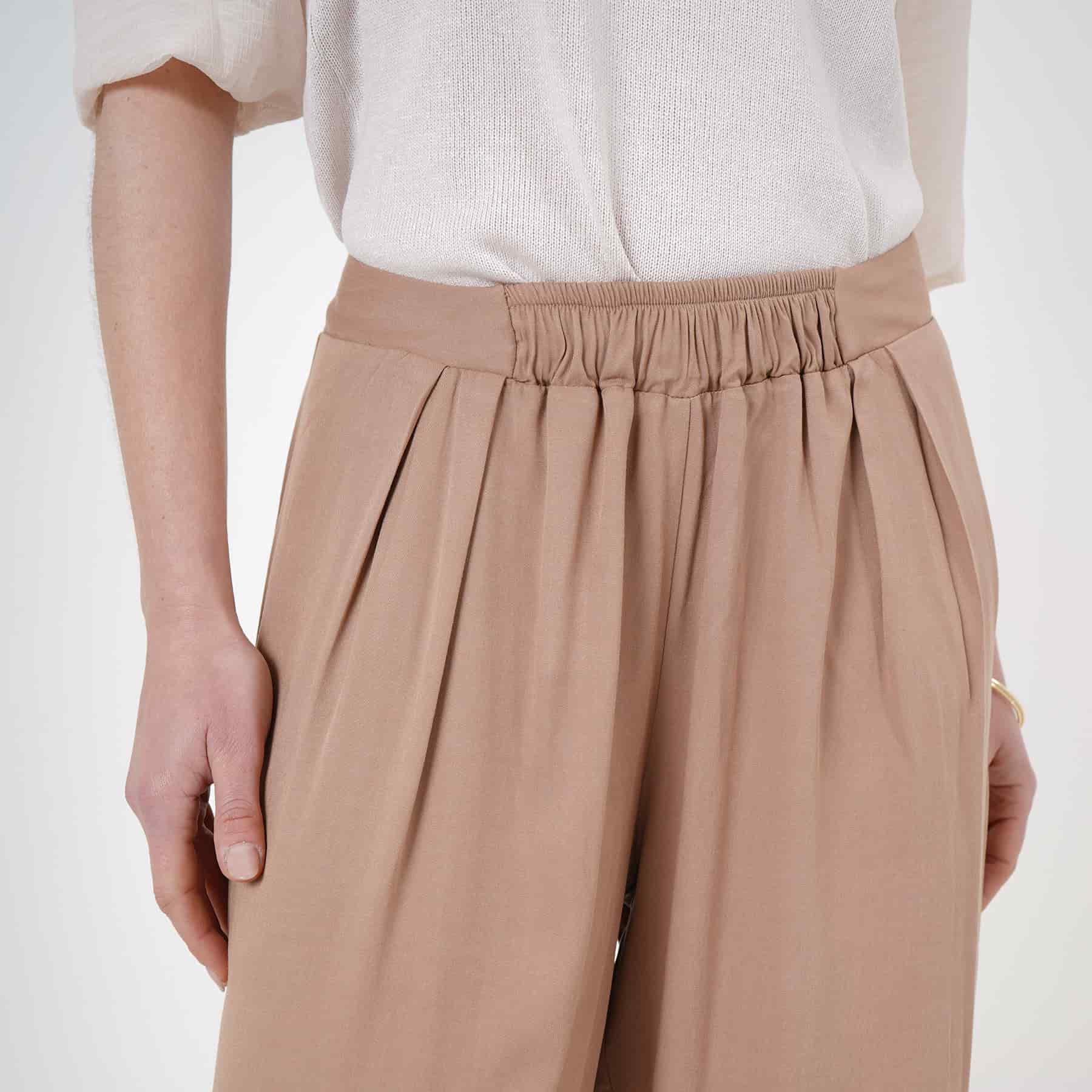 Pantalón bota recta con elástico en delantero - miniatura 4