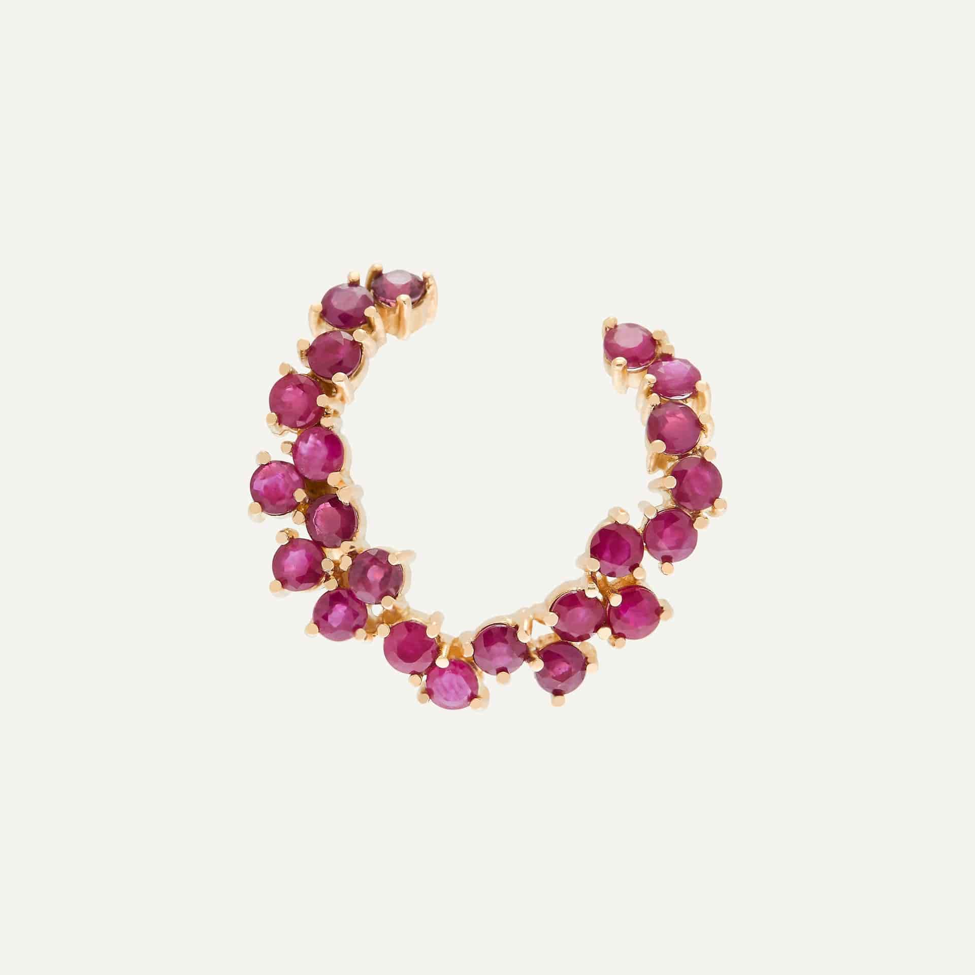 Arete Twisted wave hoop - miniatura 3