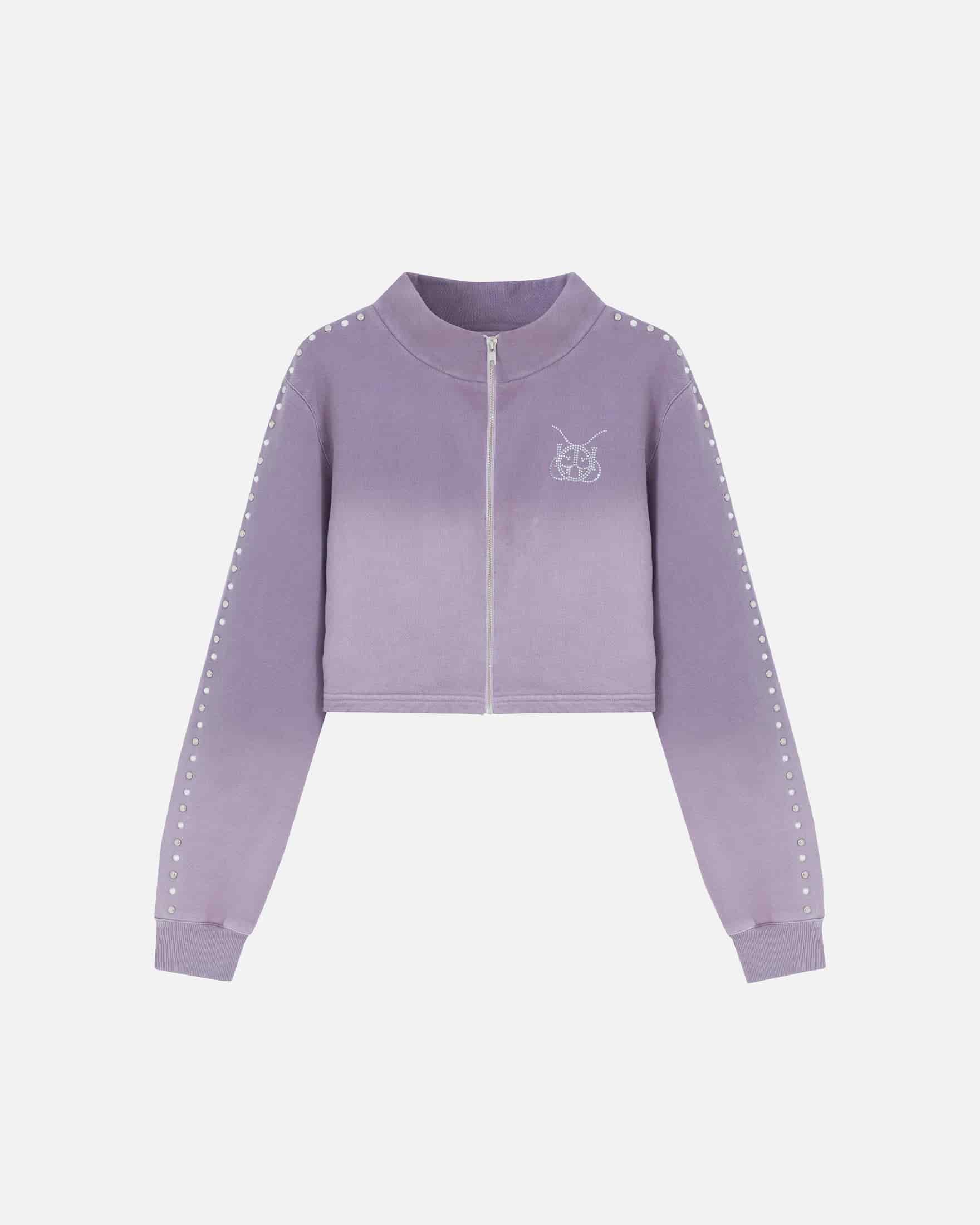 W Santa Union "Unión" Zip Up Turtleneck Purple - miniatura 1