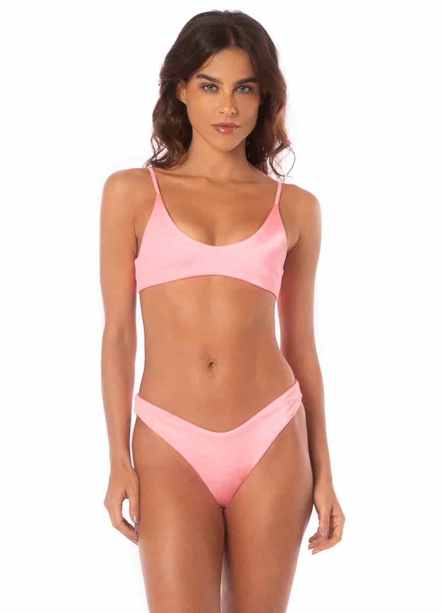 Maaji Orchid Pink Splendour Regular Rise Thin Side  Bikini Bottom - miniatura 4