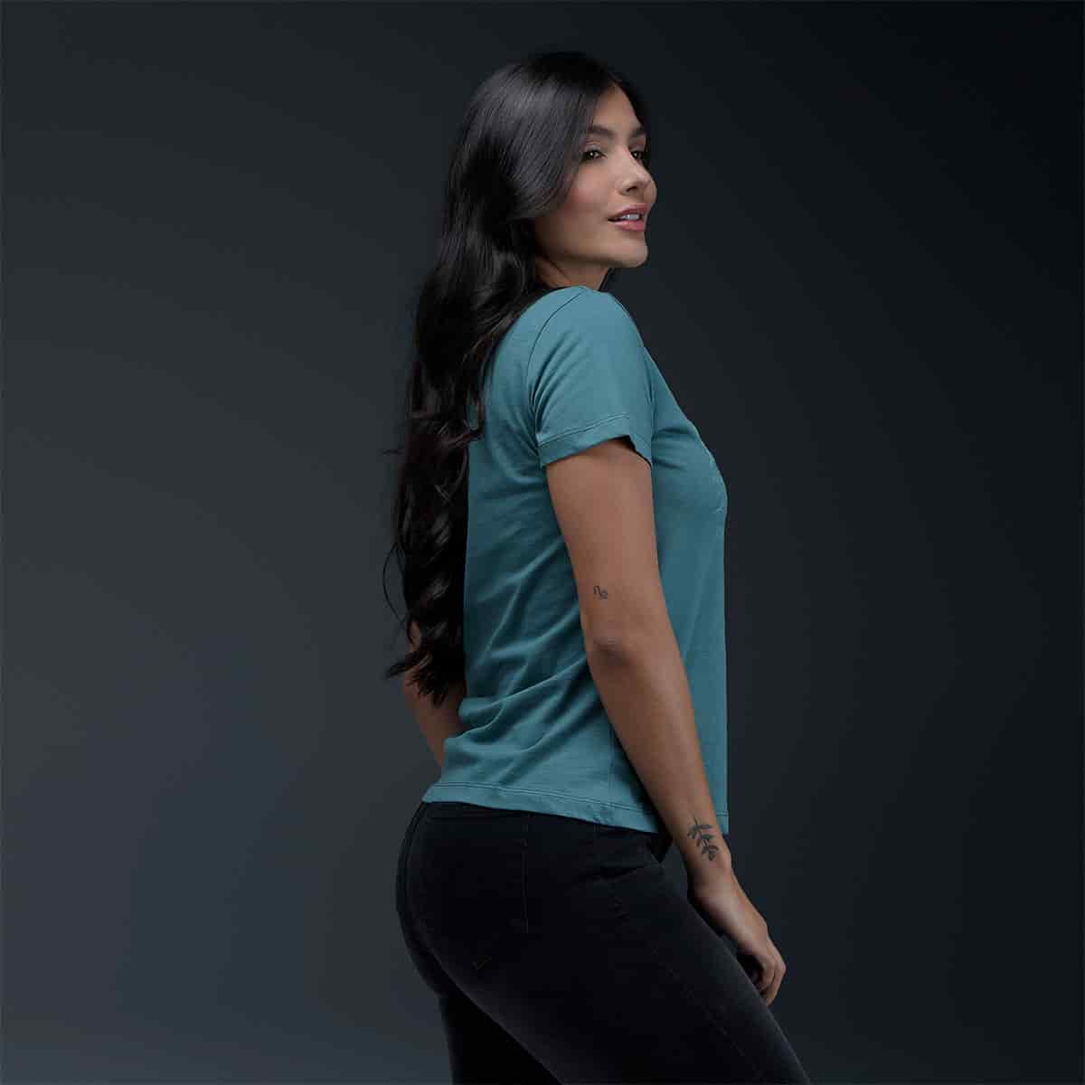 Camiseta Verde Mujer - miniatura 3