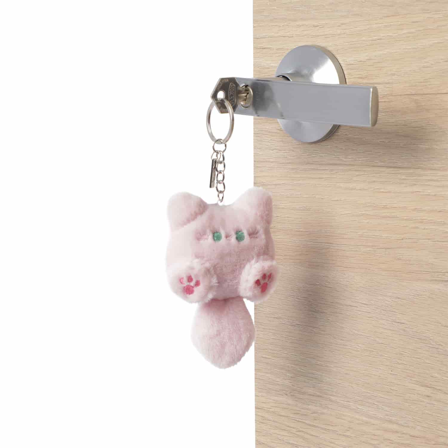 Llavero de Peluche Cat Pink color Rosado - miniatura 3