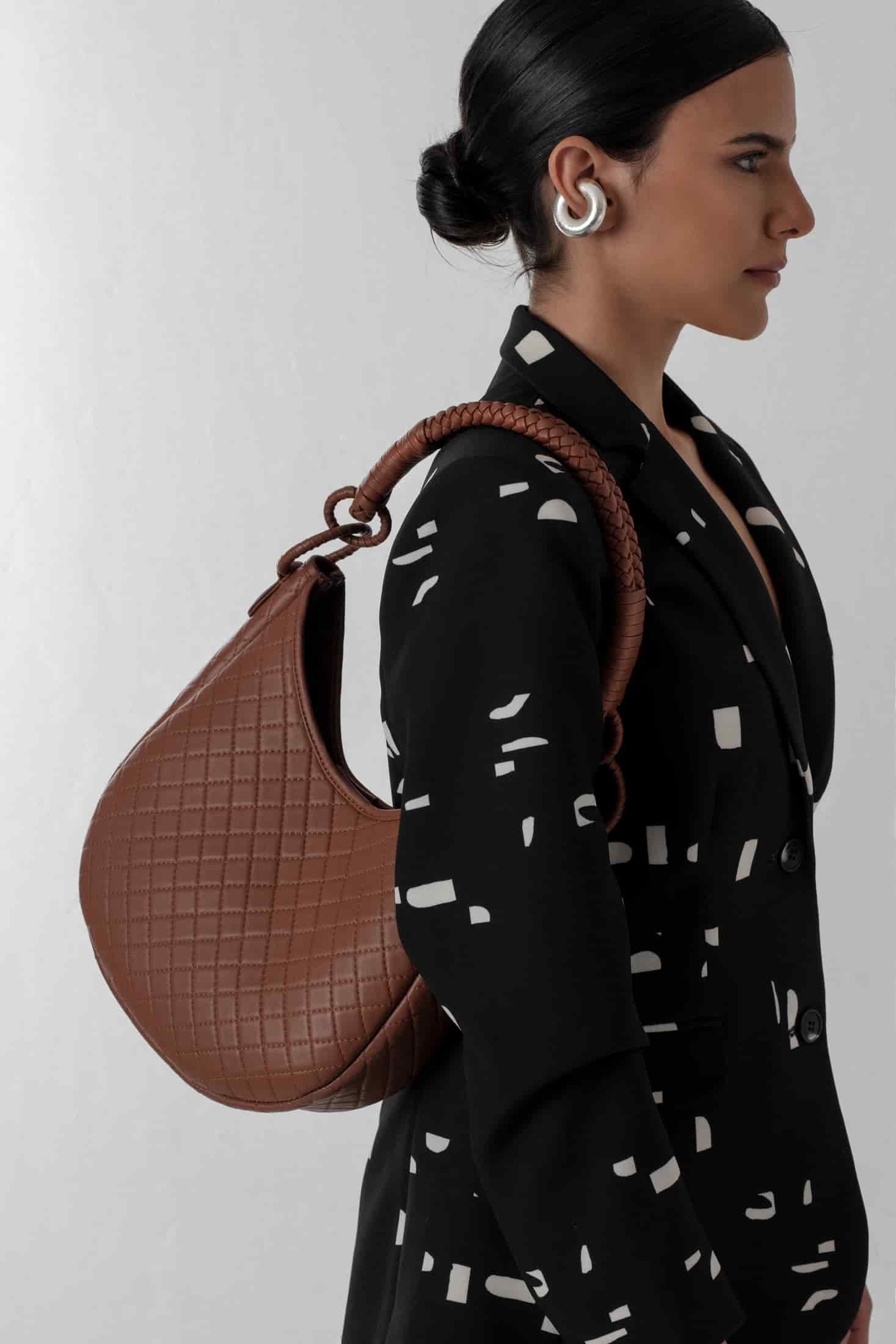 Saddle Shoulder Bag, Brandy - miniatura 3