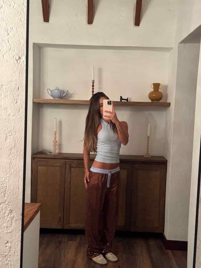 Pantalón lentejuelas Stardust + Tank Top Esqueleto - miniatura 3