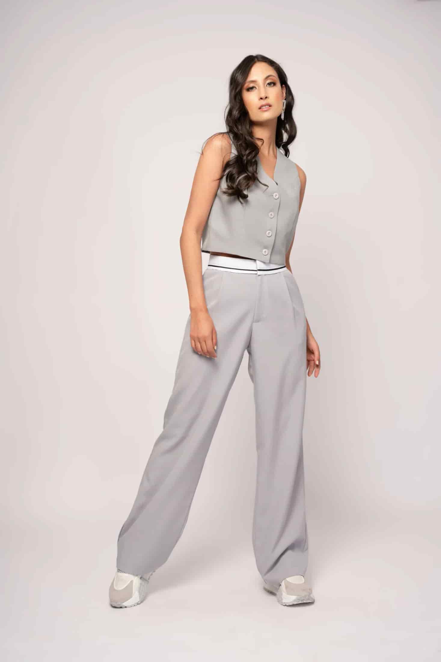 Pantalón Tailoring Gris Perla - miniatura 2