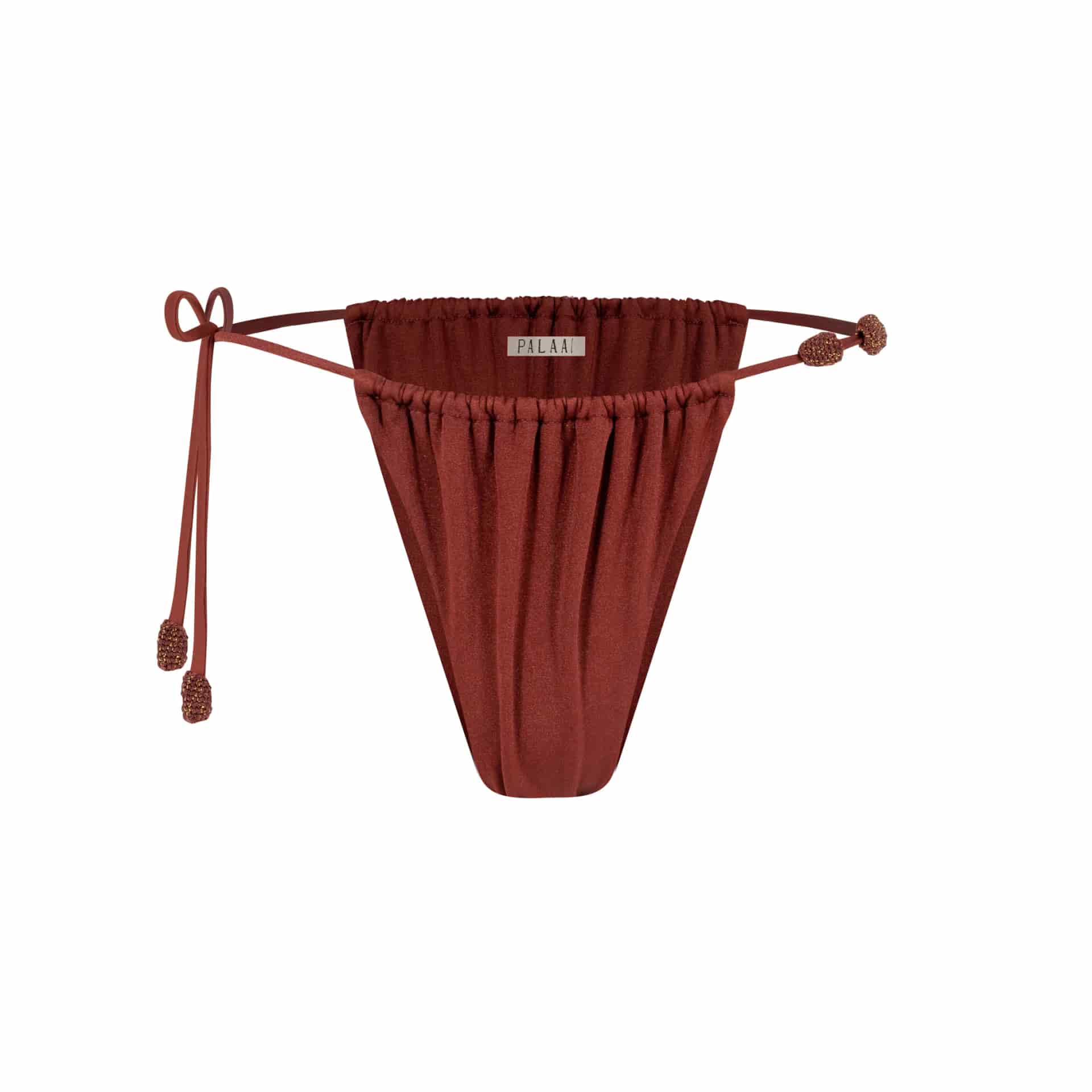 WOLUN BIKINI BOTTOM - RED WINE - miniatura 1
