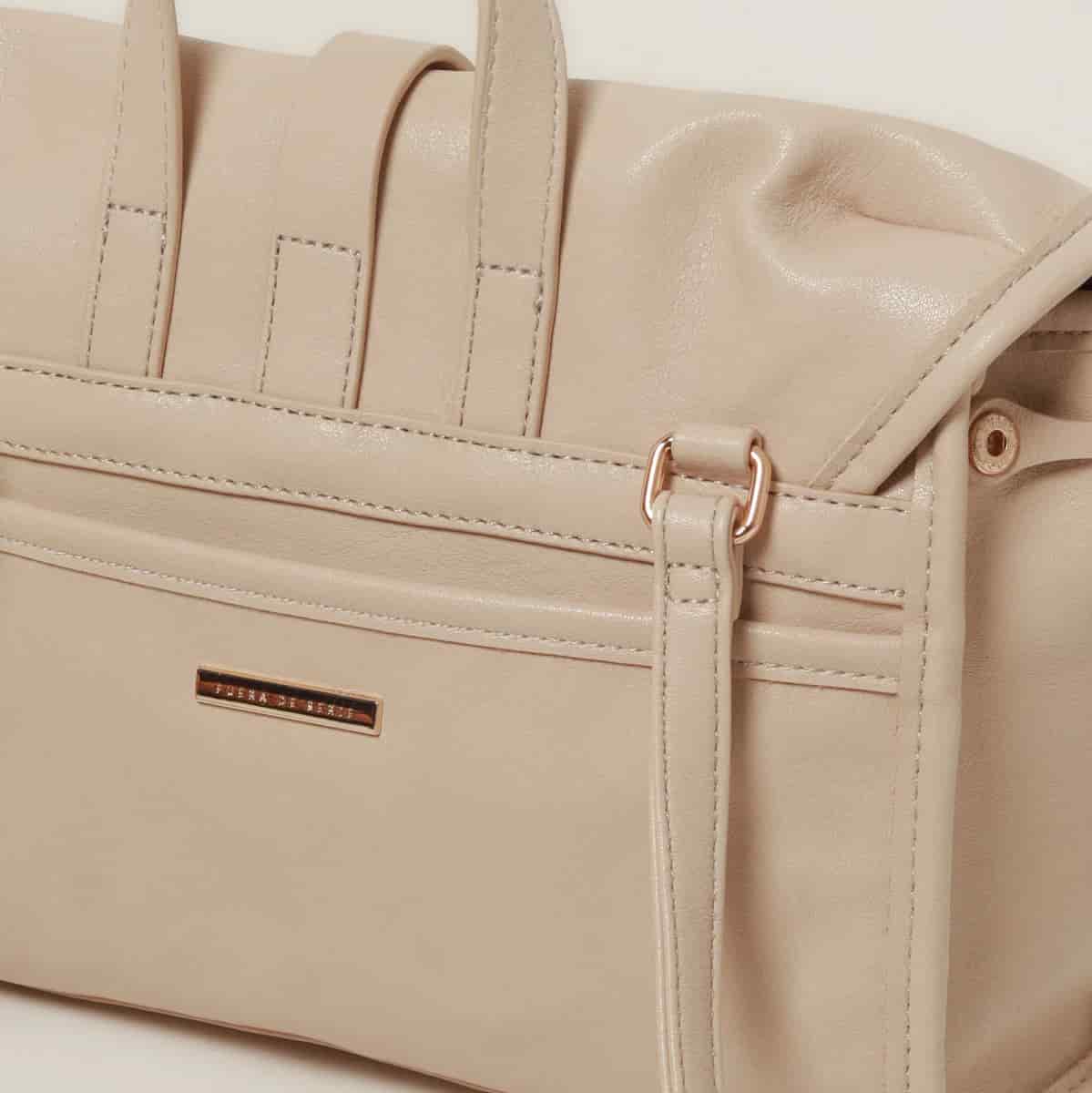 Bolso Tipo Mini Bag Beige - miniatura 3