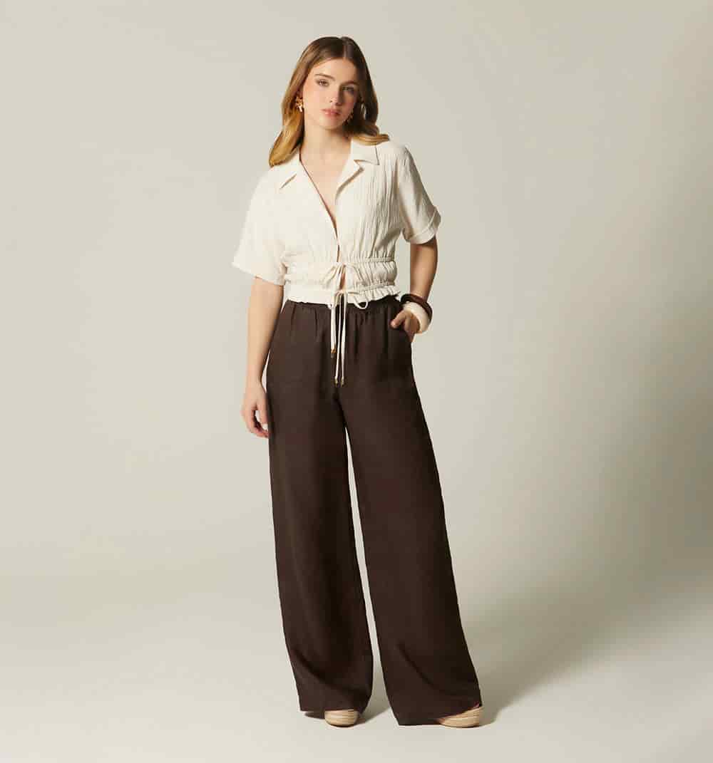 Pantalon tiro alto bota ancha - miniatura 5