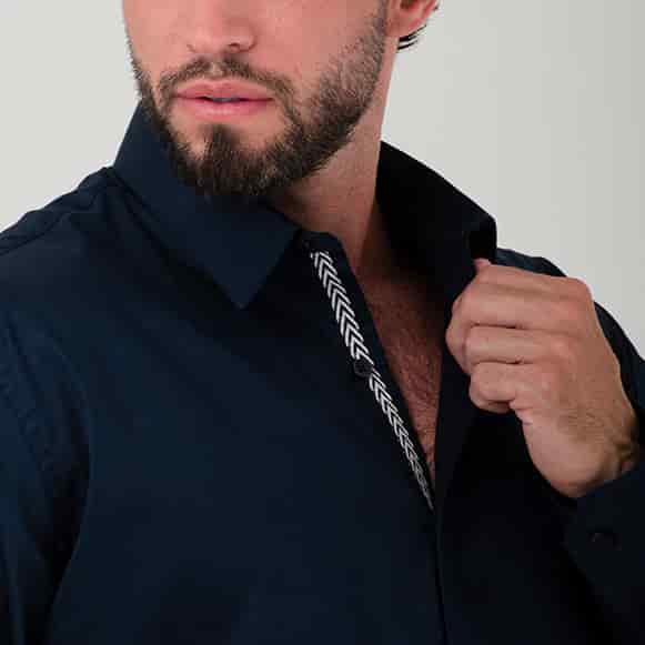 CAMISA ML 100% ALGODON HOMBRE - miniatura 4