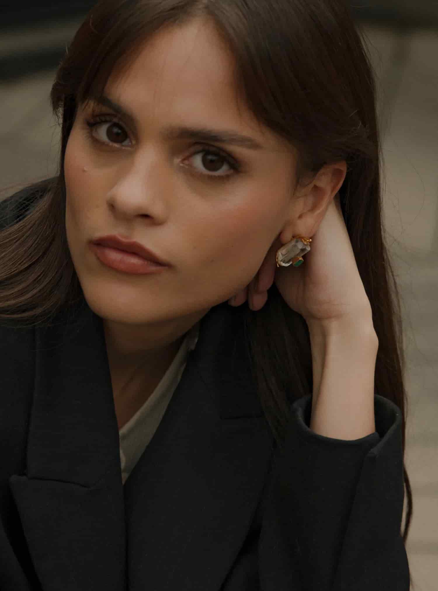Veta Emerald Studs - miniatura 3