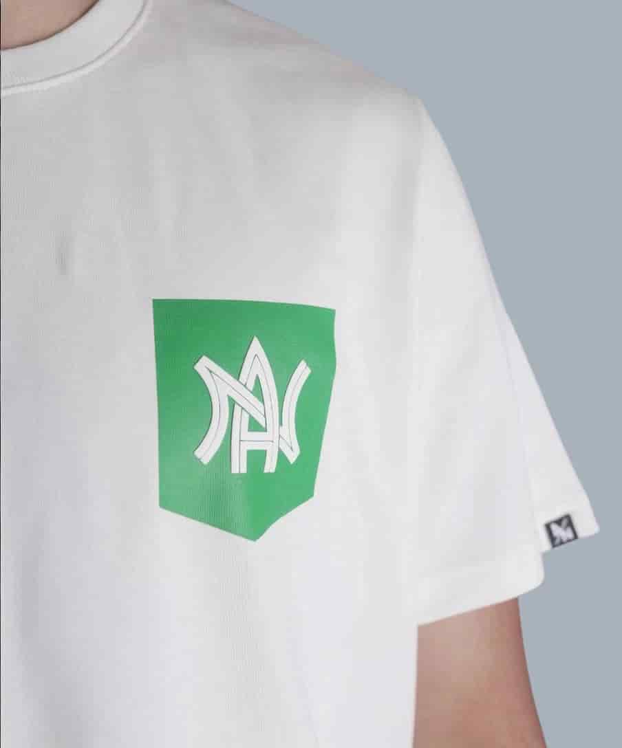 CAMISETA CREMA HOMBRE AN CURVO - miniatura 2