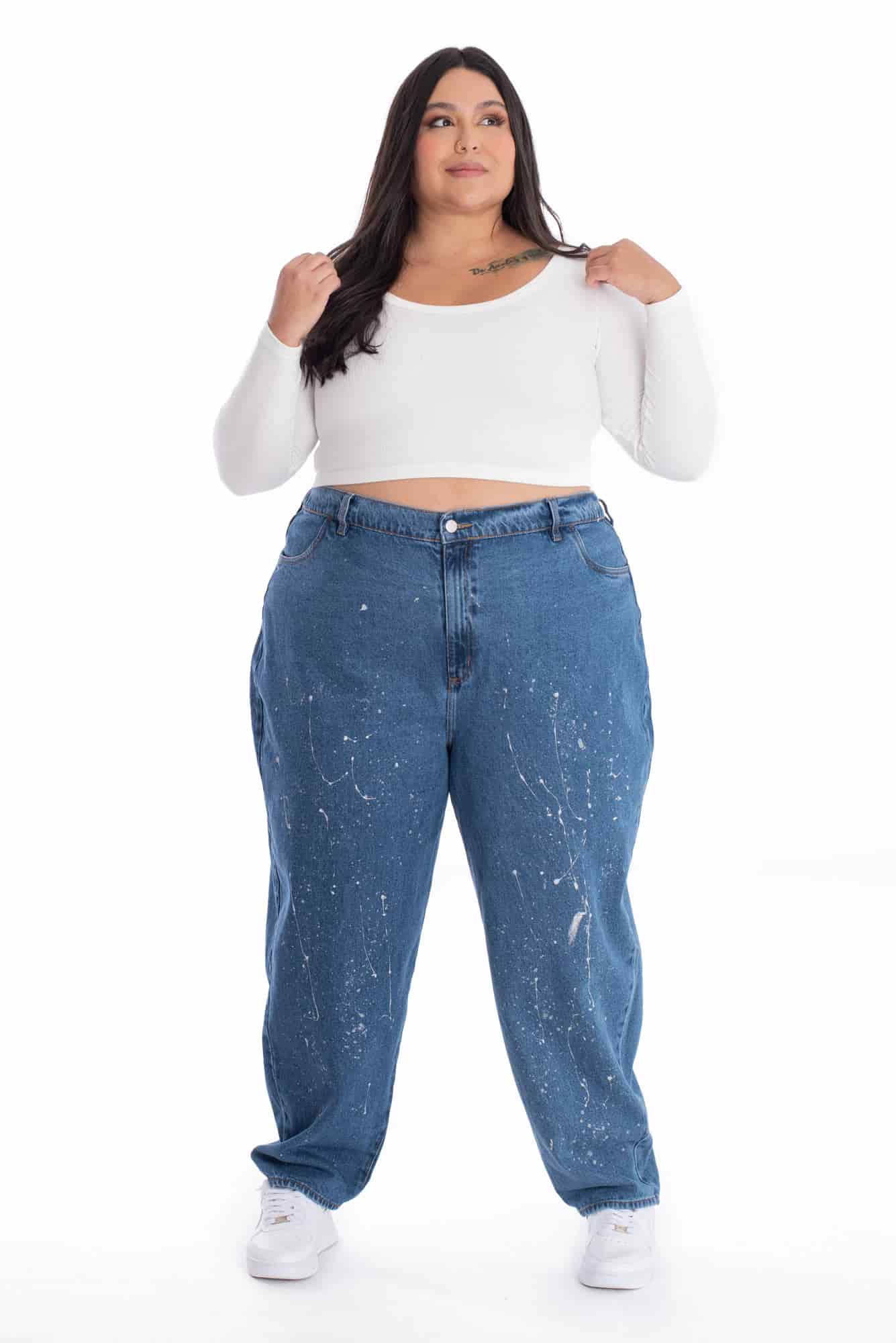Jean Boyfriend Azul Medio Plata 377 - miniatura 16