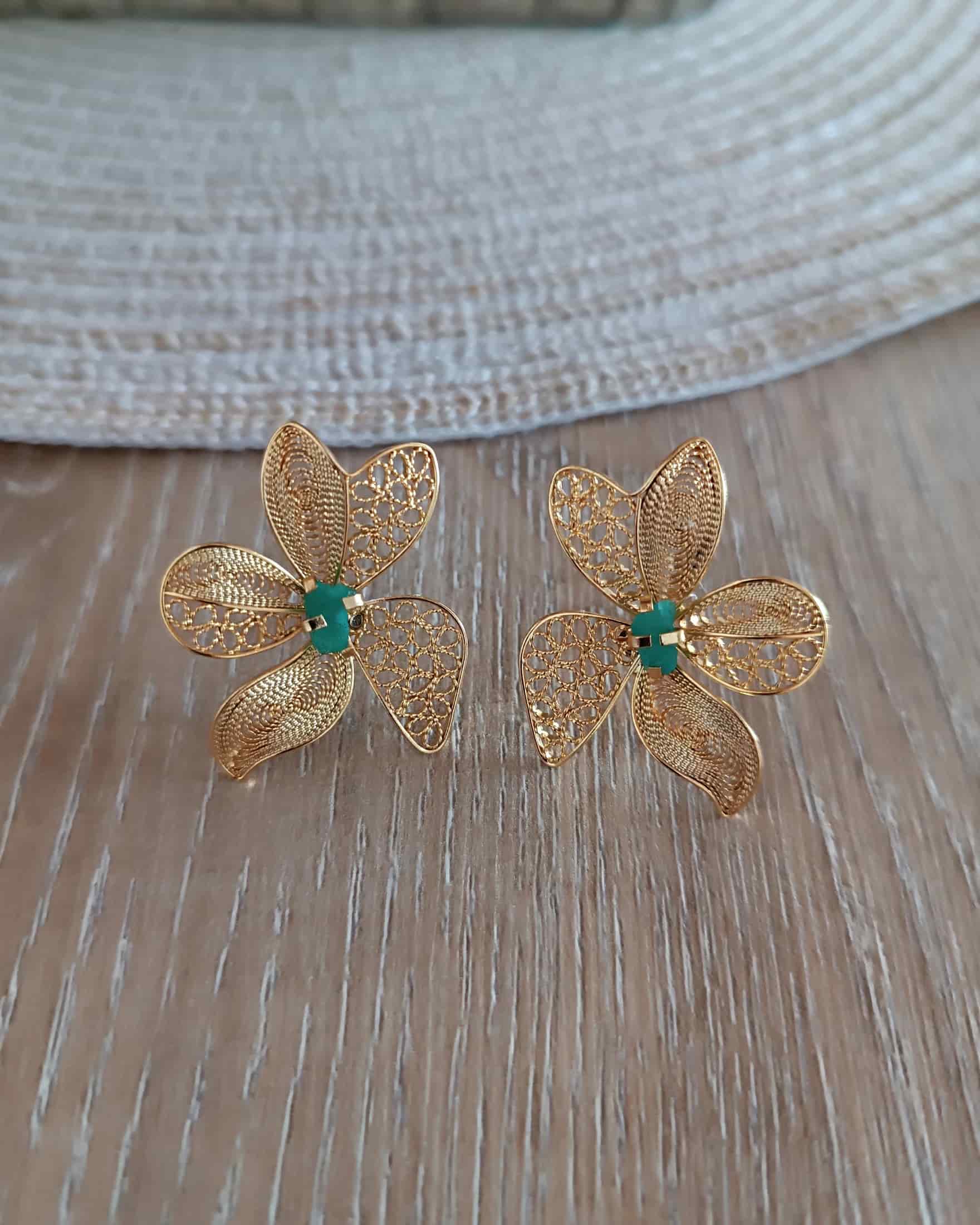 Aretes filigrana topo Dinastia - miniatura 4